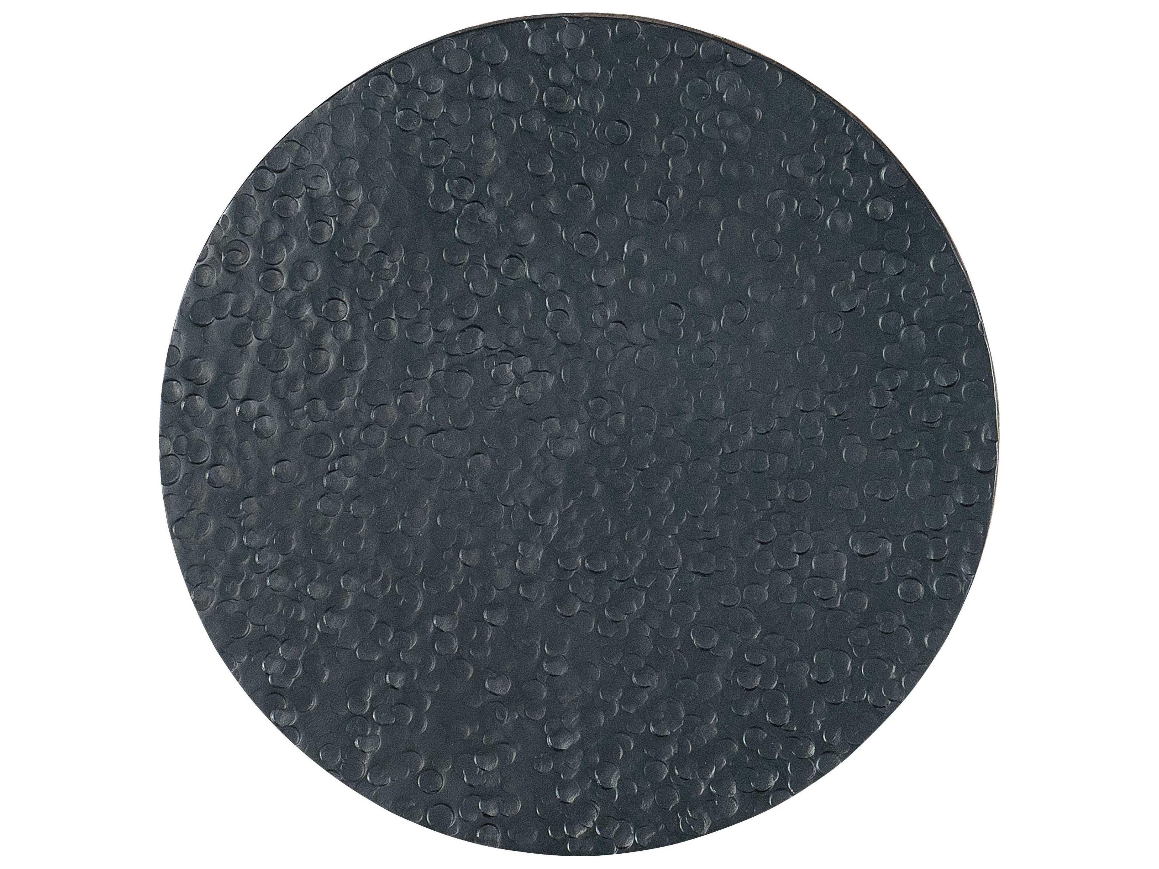 Hooker Furniture Commerce and Market Jacoba Ladder Round Stone Black And White Natural Dark Wood Cocktail Table