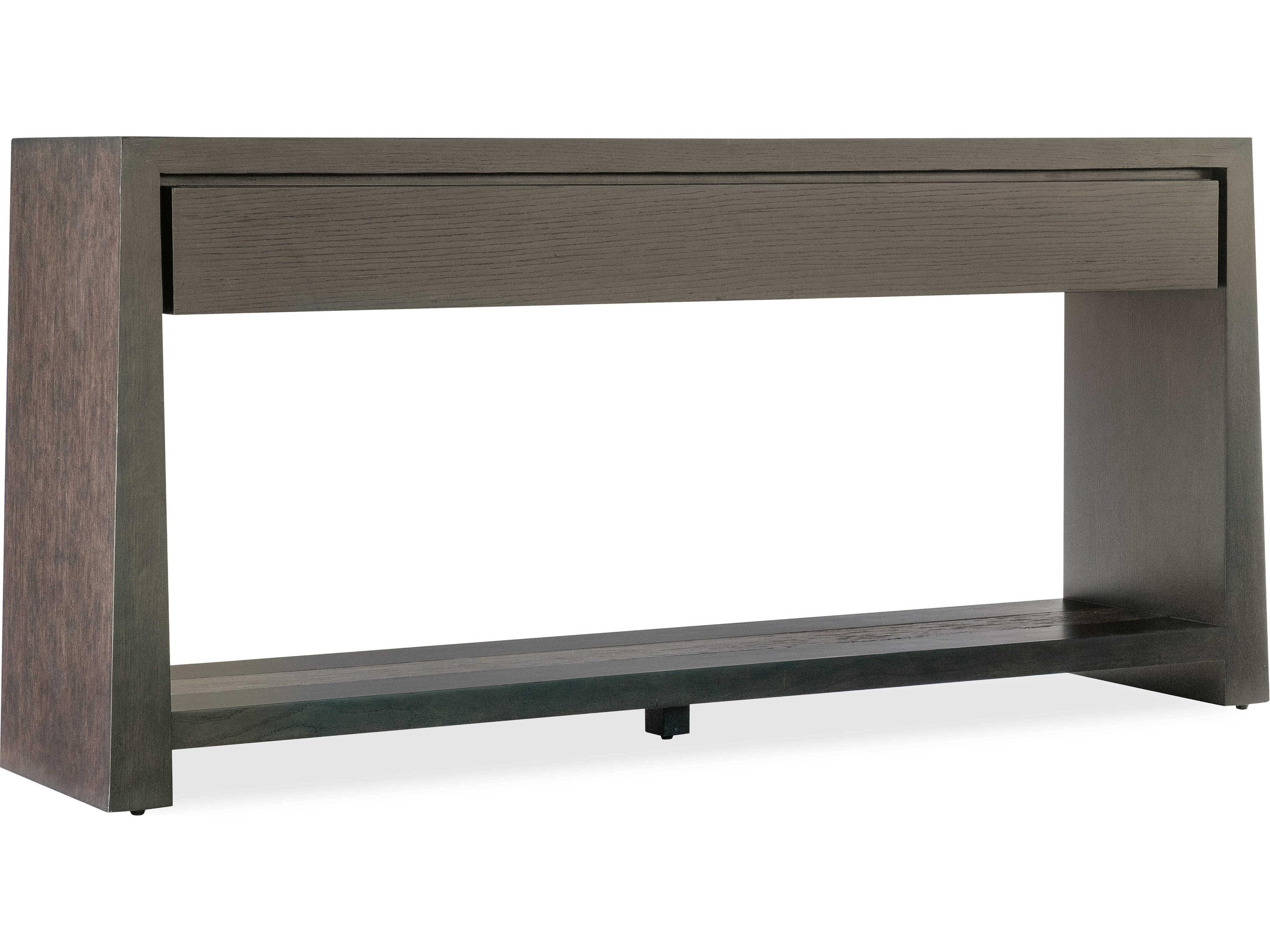 Hooker Furniture Commerce And Market Kubrick Rectangular Dark Wood Console Table