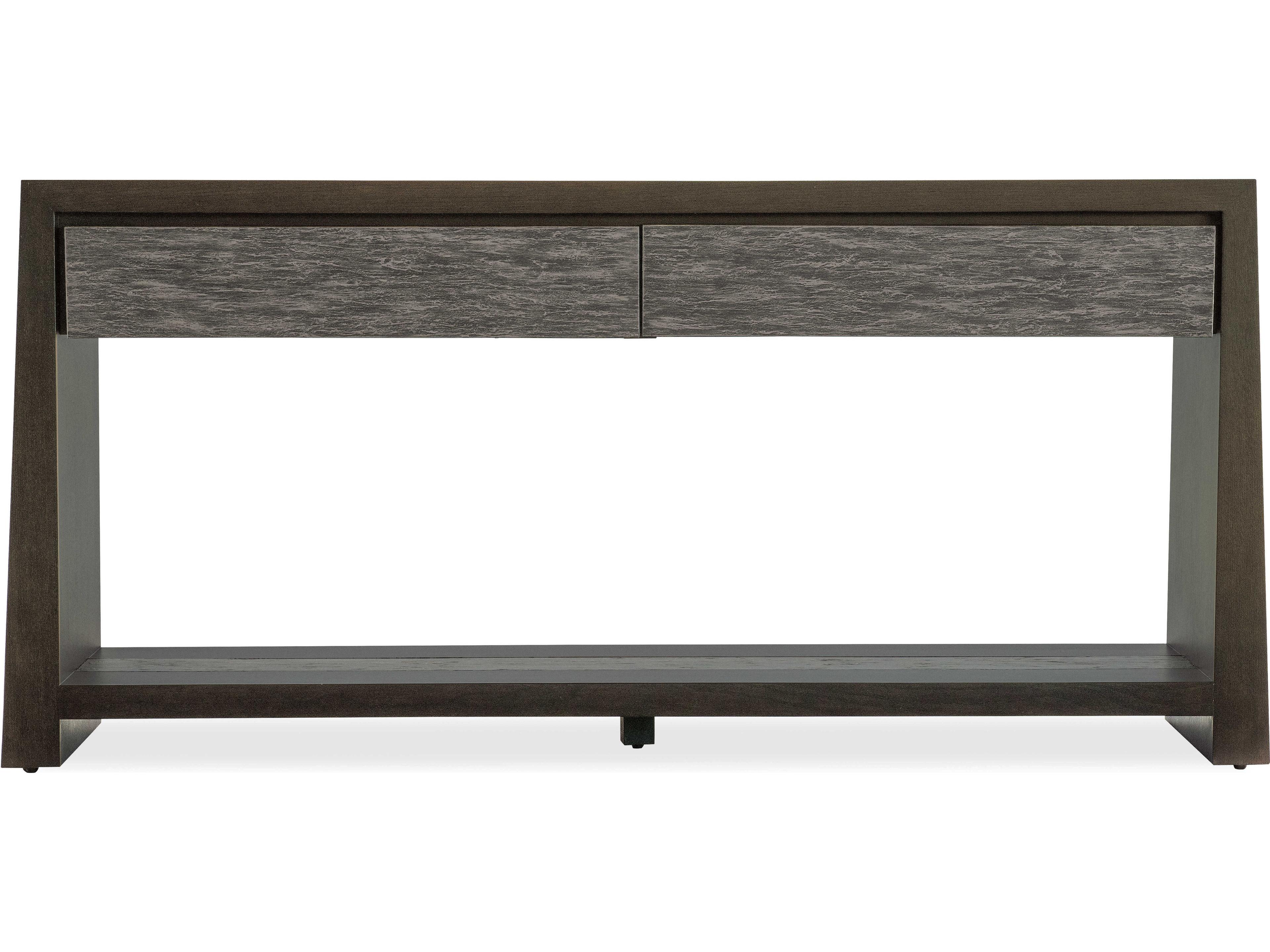 Hooker Furniture Commerce And Market Kubrick Rectangular Dark Wood Console Table