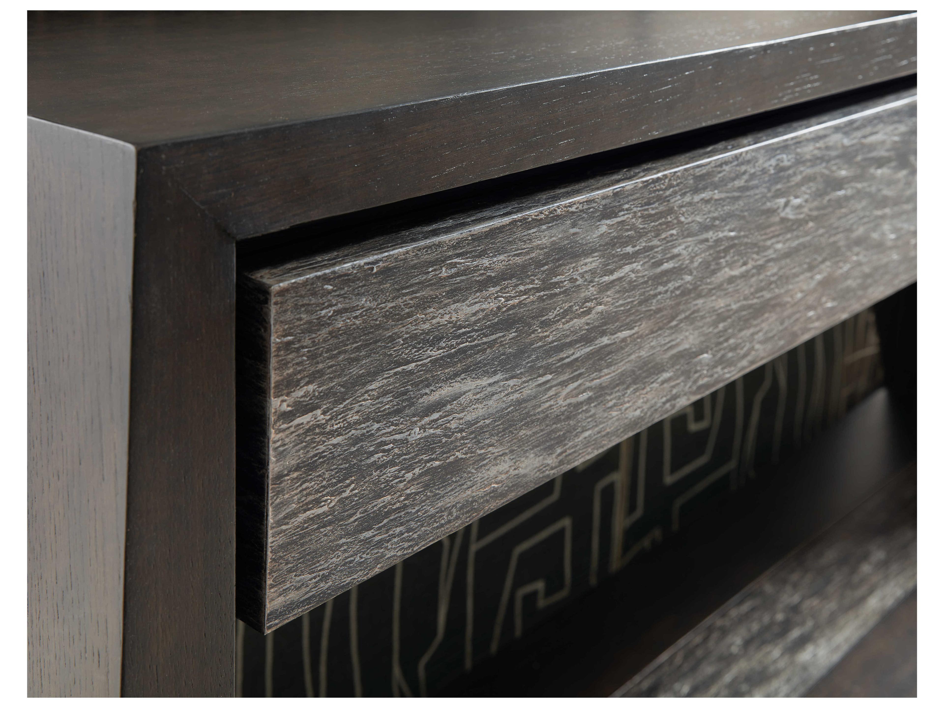 Hooker Furniture Commerce And Market Kubrick Rectangular Dark Wood Console Table