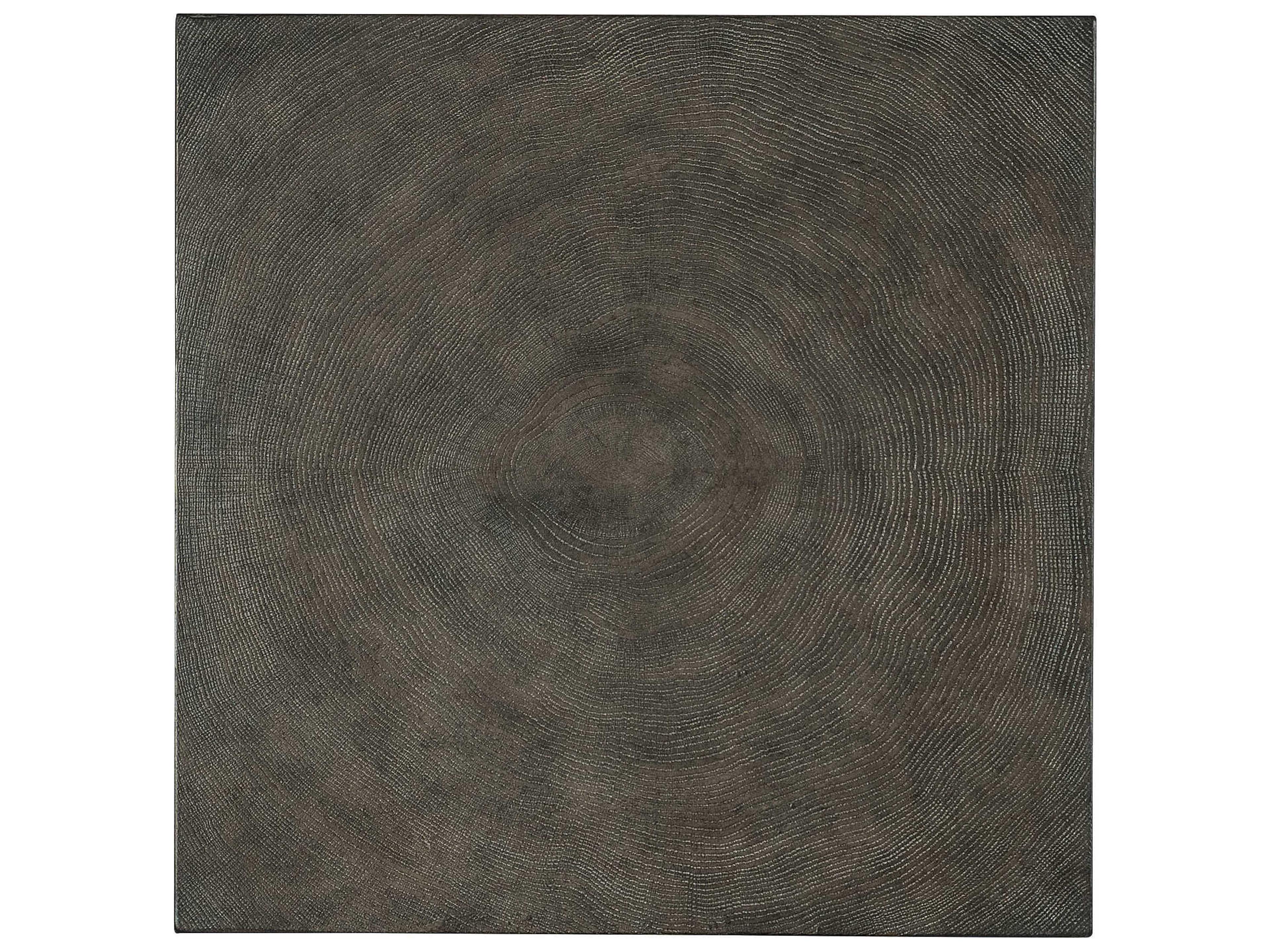 Hooker Furniture Commerce And Market Twister Square Dark Wood End Table