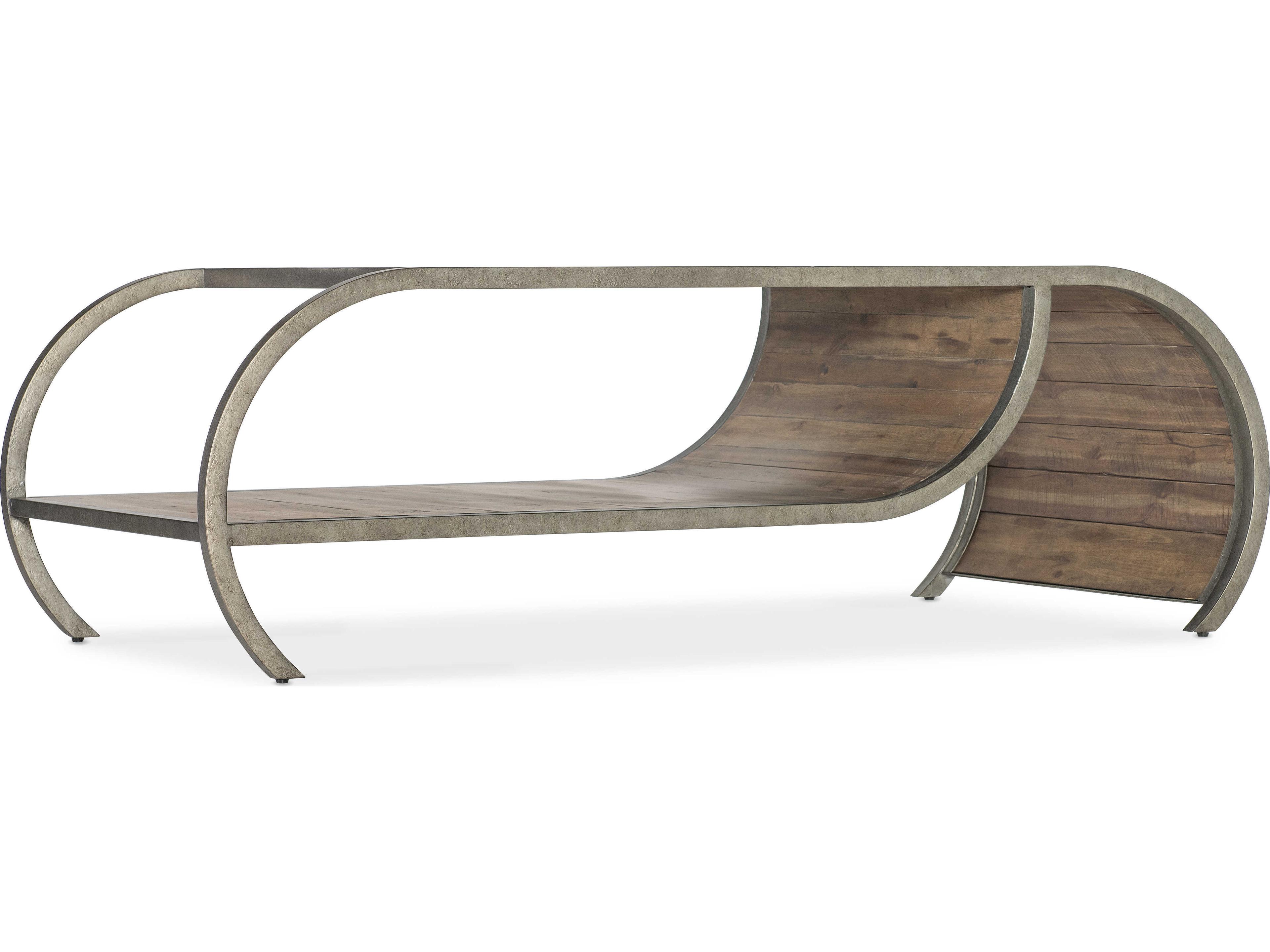 Commerce And Market Open Ended Rectangular Wood Cocktail Table