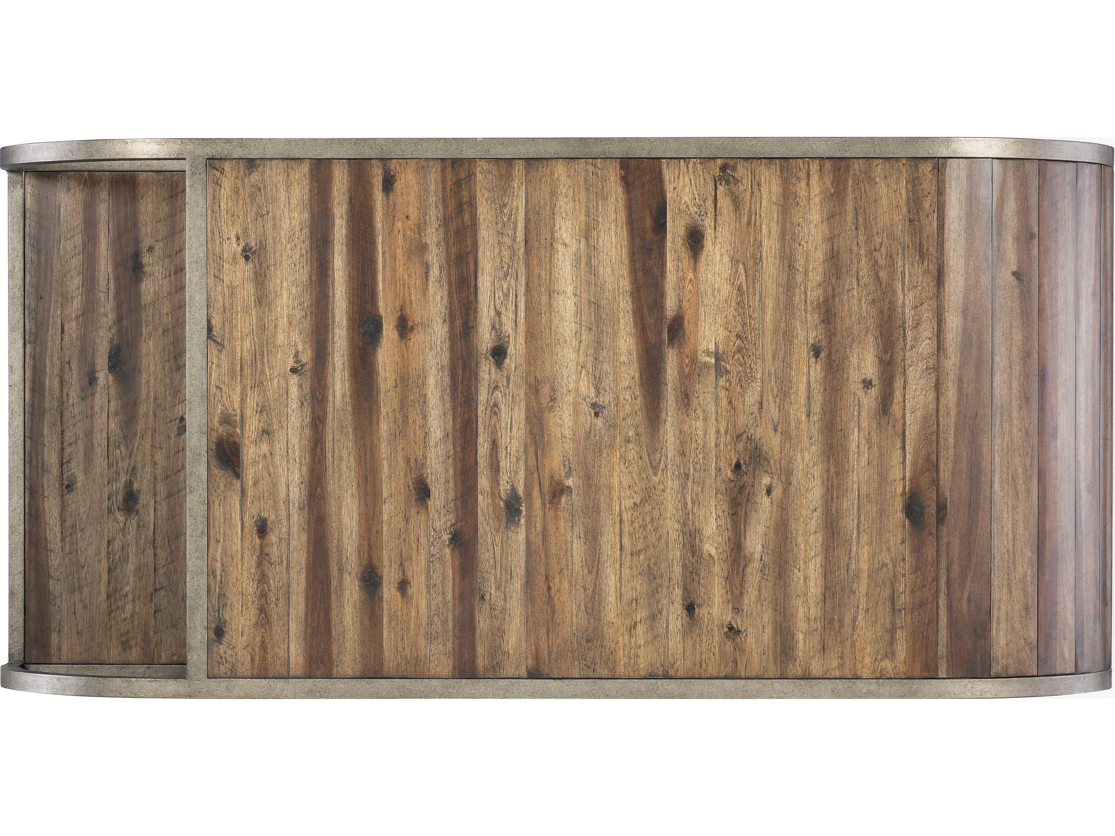 Hooker Furniture Commerce And Market Open Ended Rectangular Wood Cocktail Table