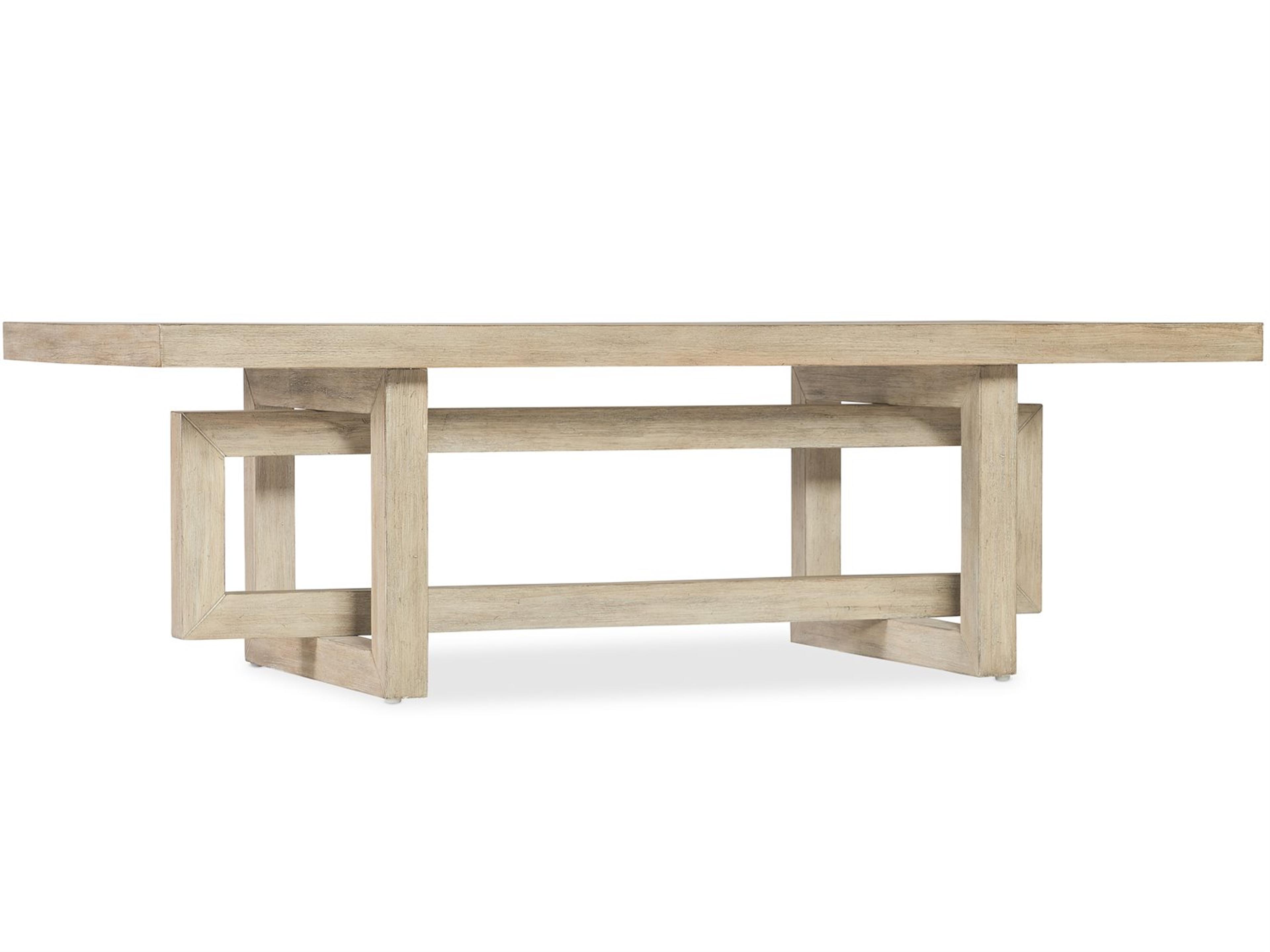 Hooker Furniture Commerce And Market Rectangular Natural Light Wood Coffee Table