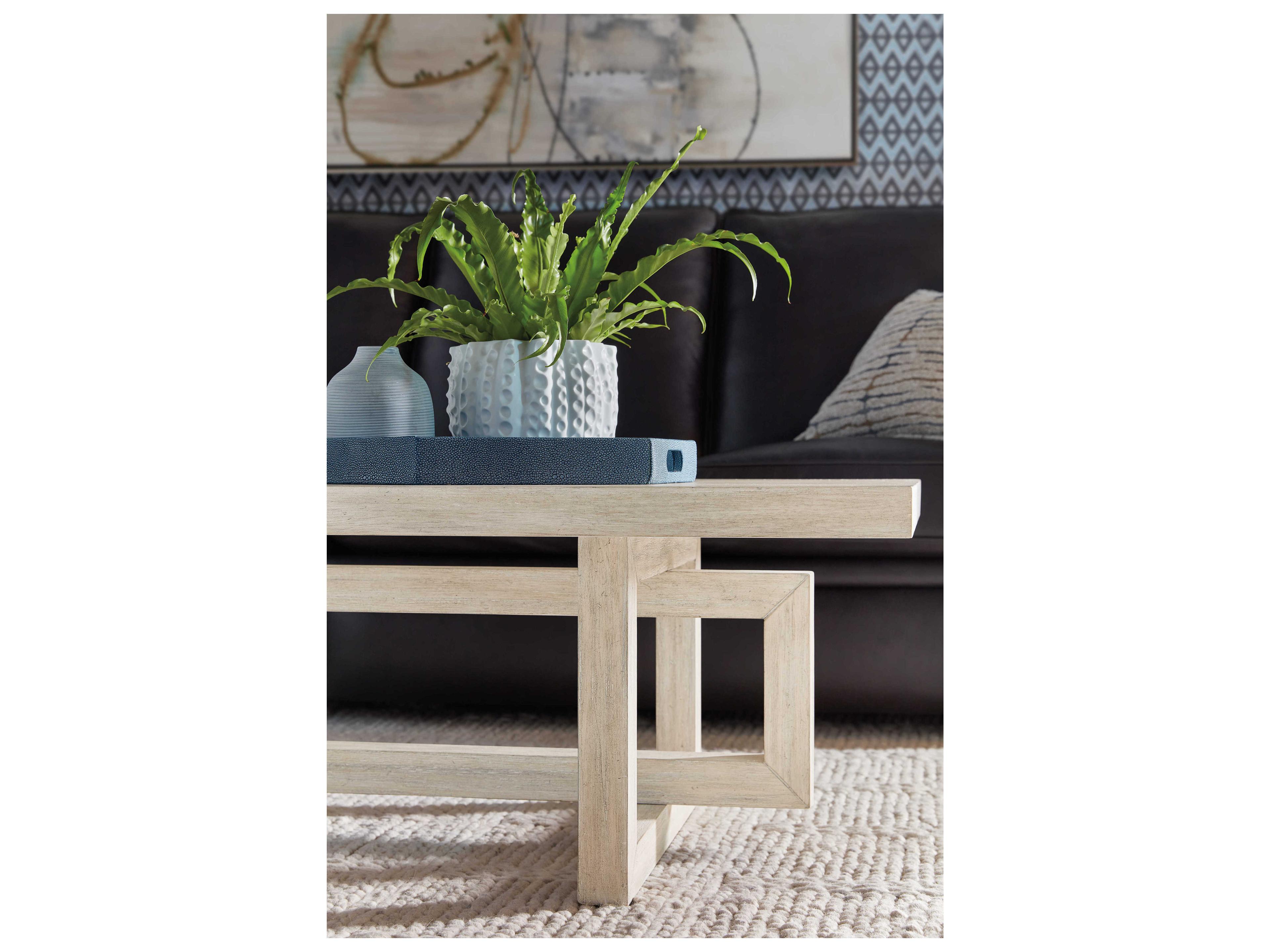 Hooker Furniture Commerce And Market Rectangular Natural Light Wood Coffee Table