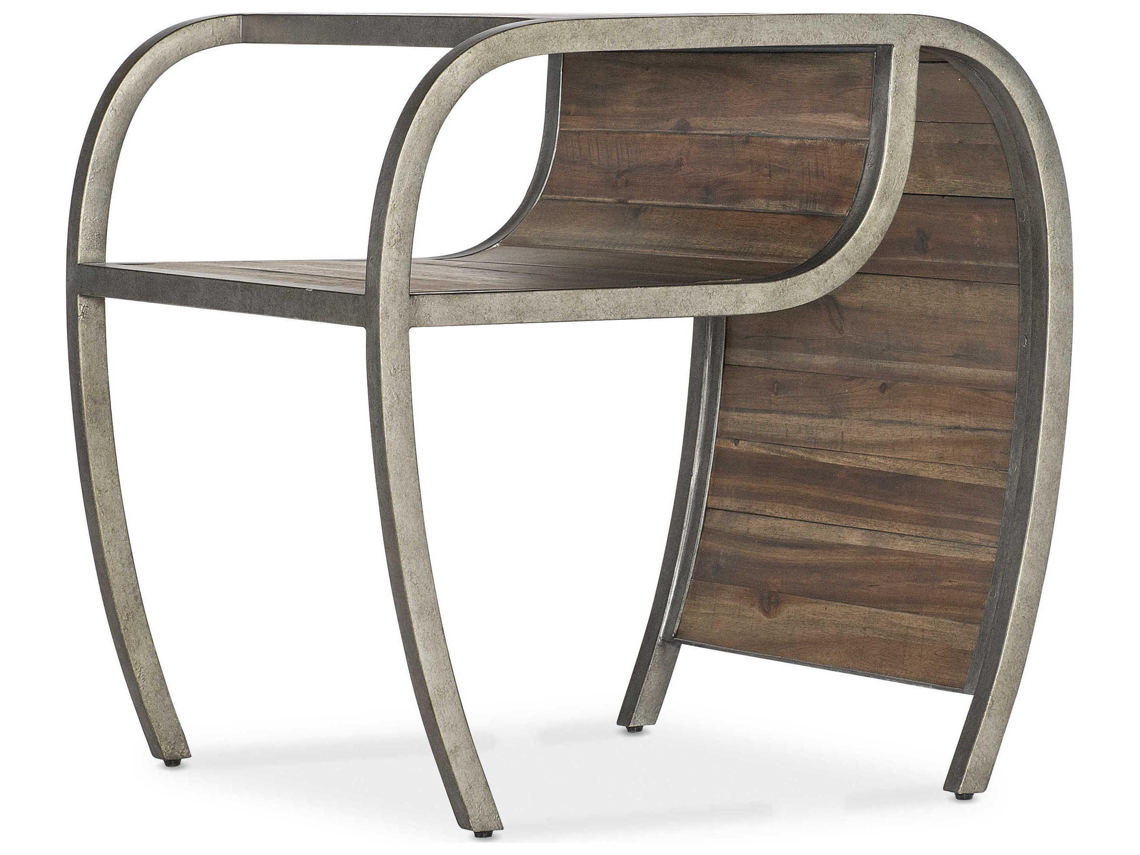 Commerce And Market Open Ended Rectangular Wood End Table