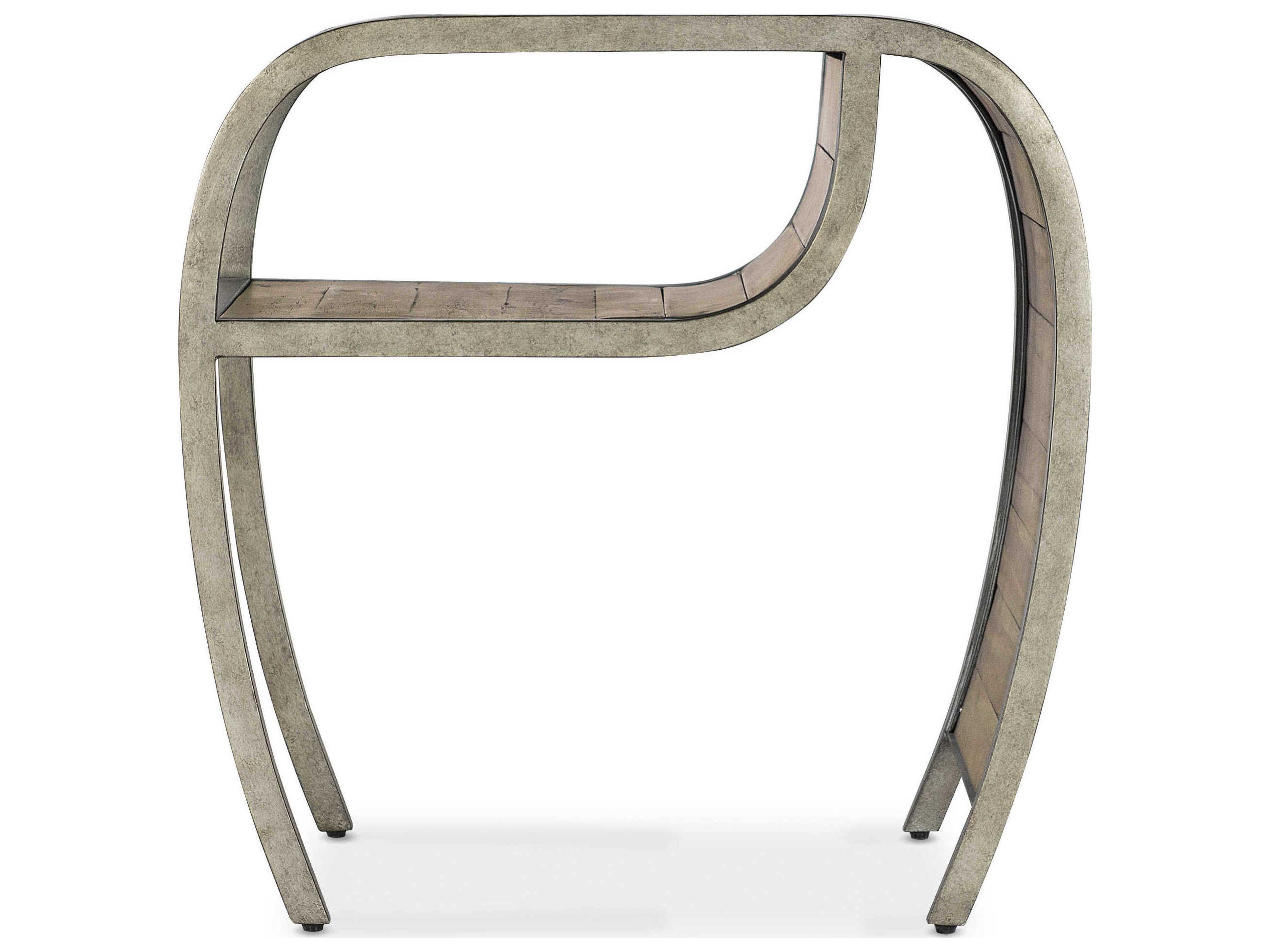 Hooker Furniture Commerce And Market Open Ended Rectangular Wood End Table