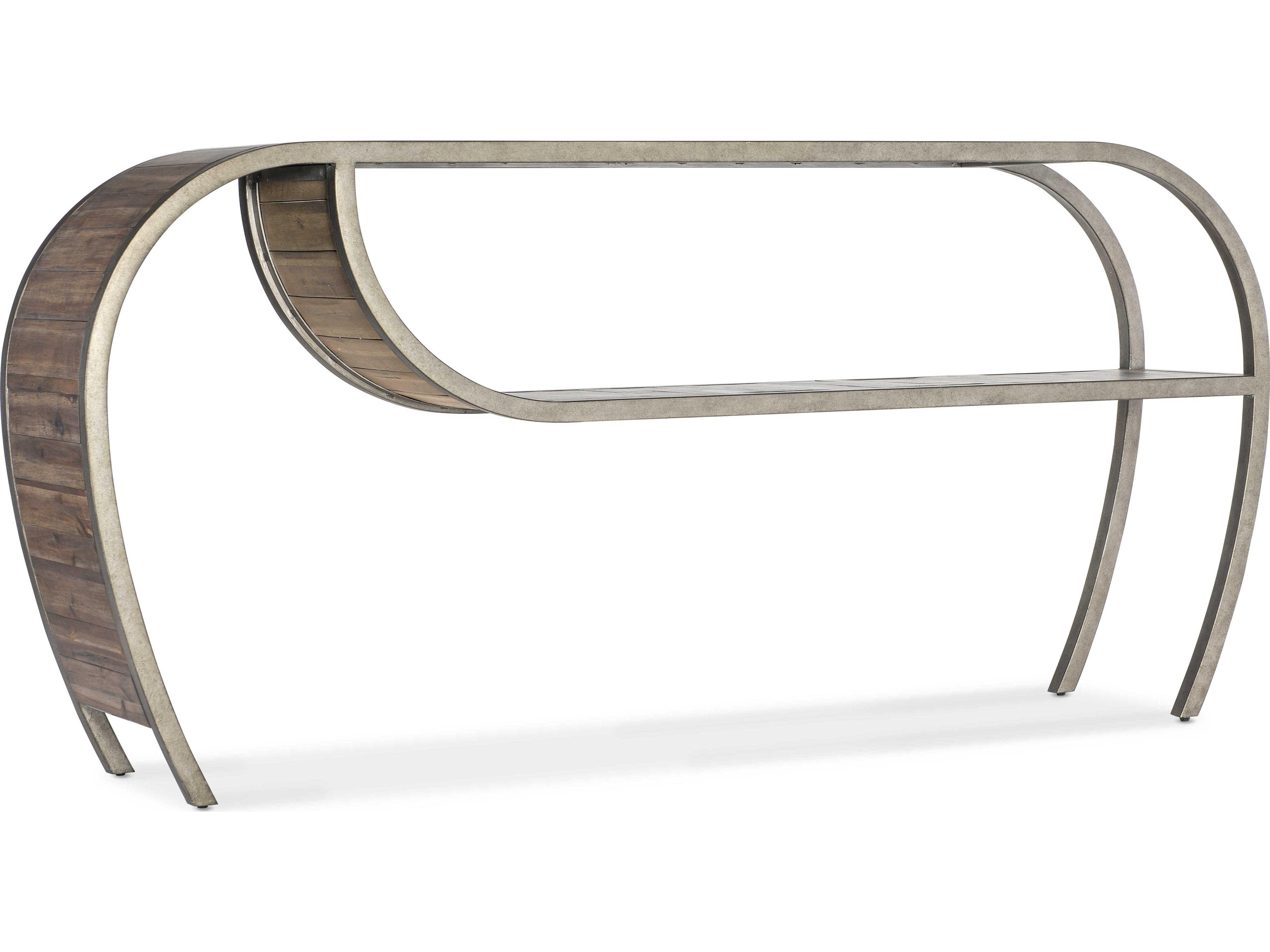 Hooker Furniture Commerce And Market Open Ended Rectangular Wood Console Table