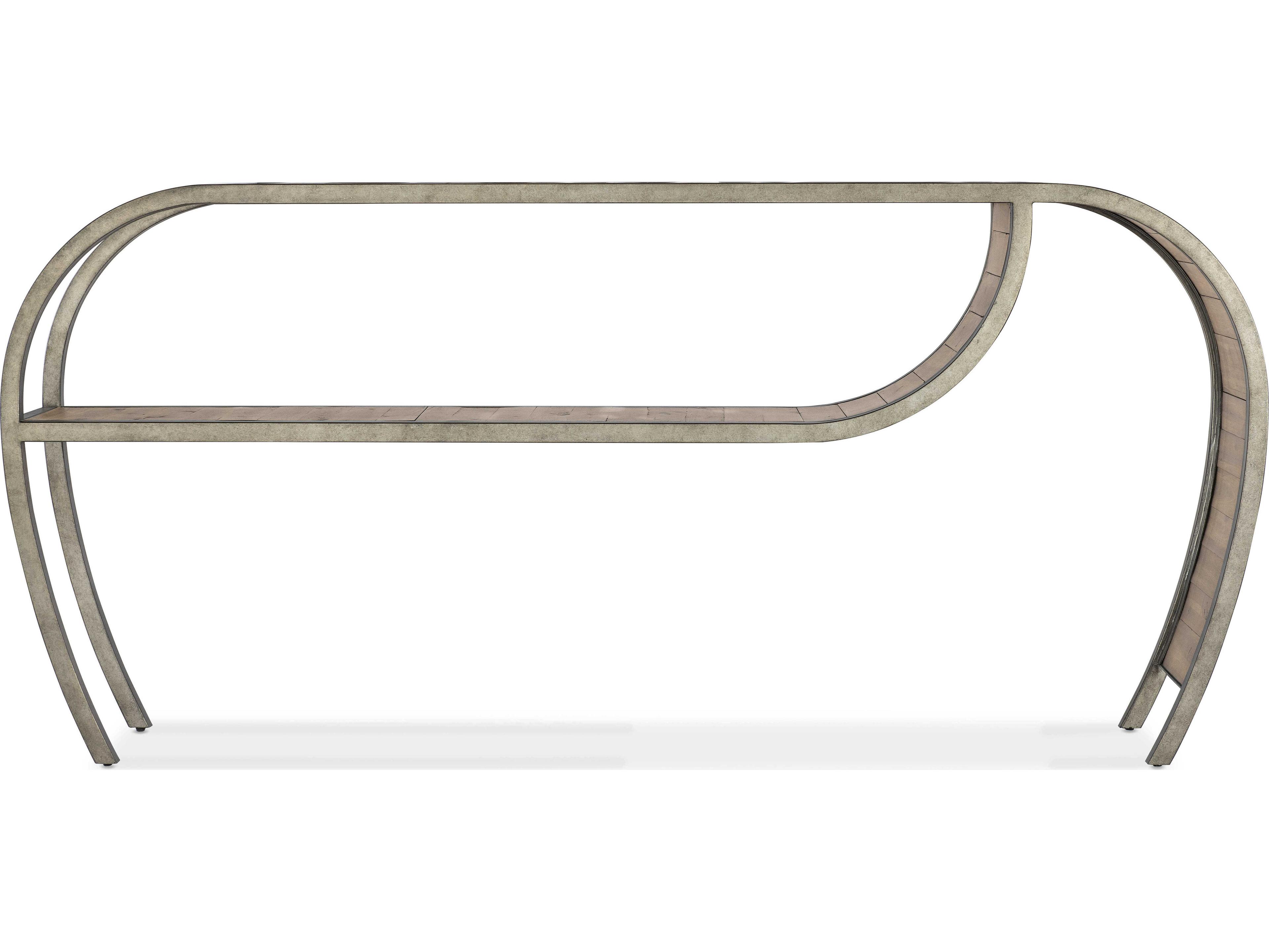 Hooker Furniture Commerce And Market Open Ended Rectangular Wood Console Table