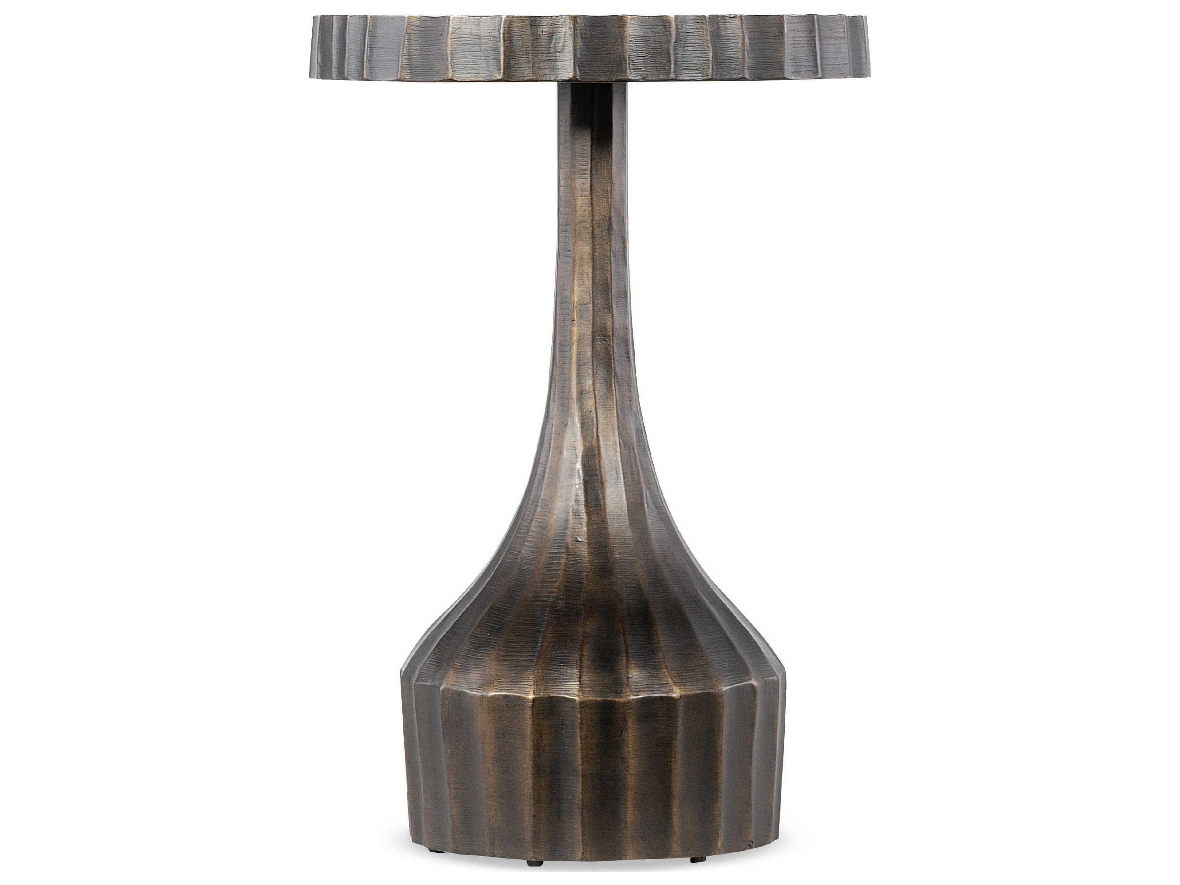 Hooker Furniture Commmarket Round Resin Browns End Table