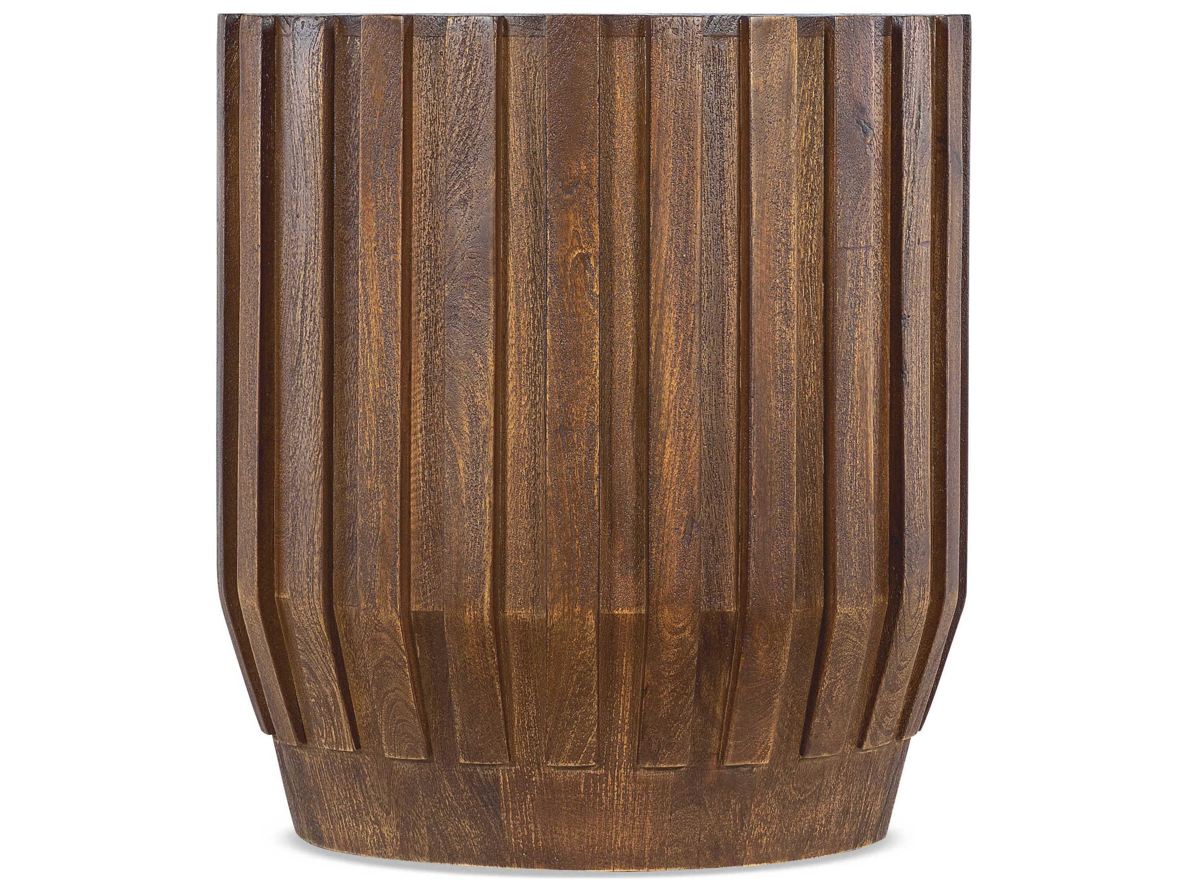 Commmarket Round Wood End Table