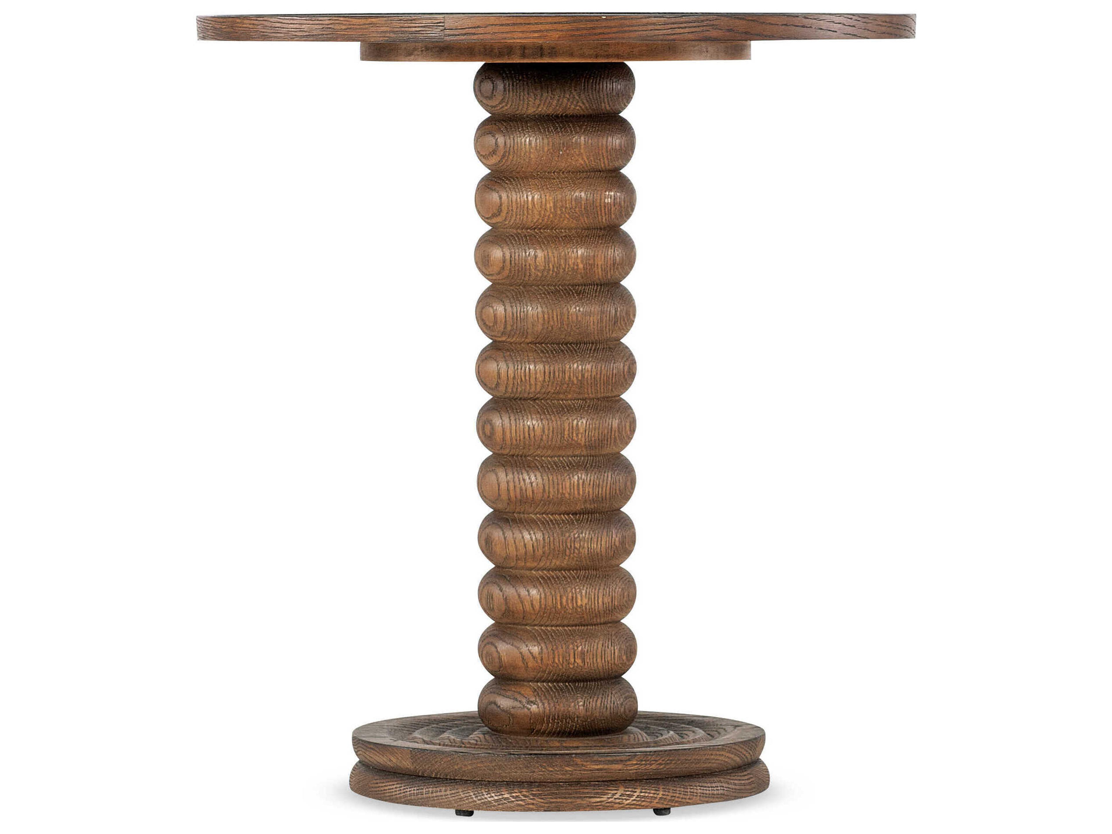 Commmarket Round Wood End Table