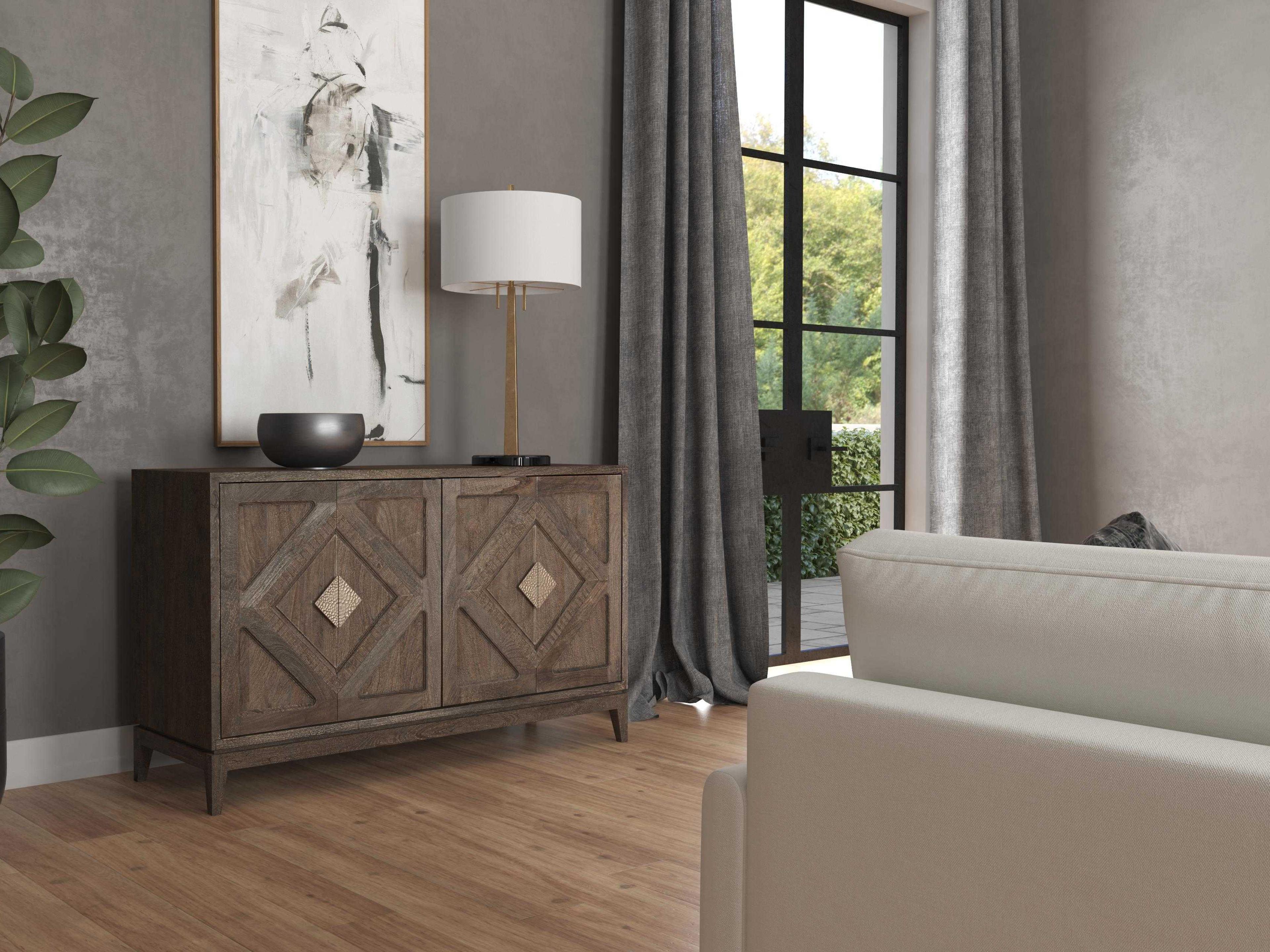 Luxecor Heritage Natural Mango Wood Accent Chest