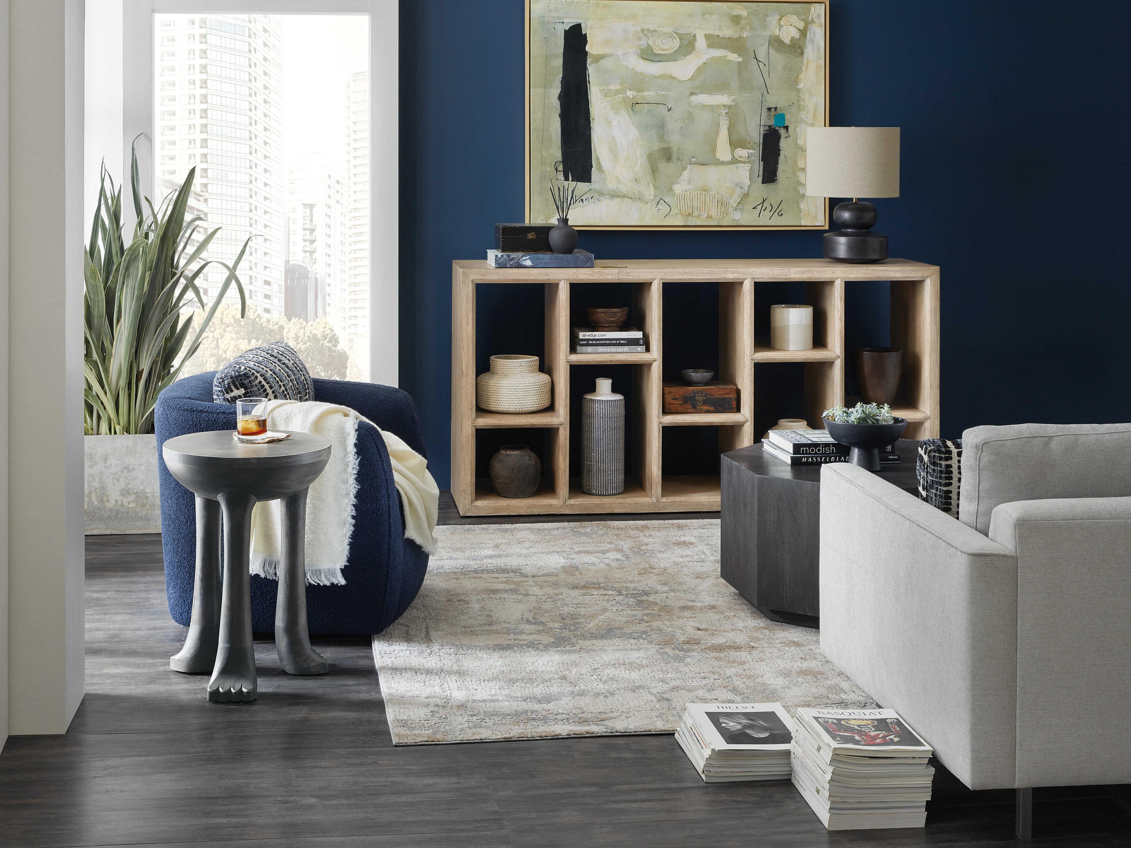 Hooker Furniture Commerce And Market Rectangular Light Wood Console Table