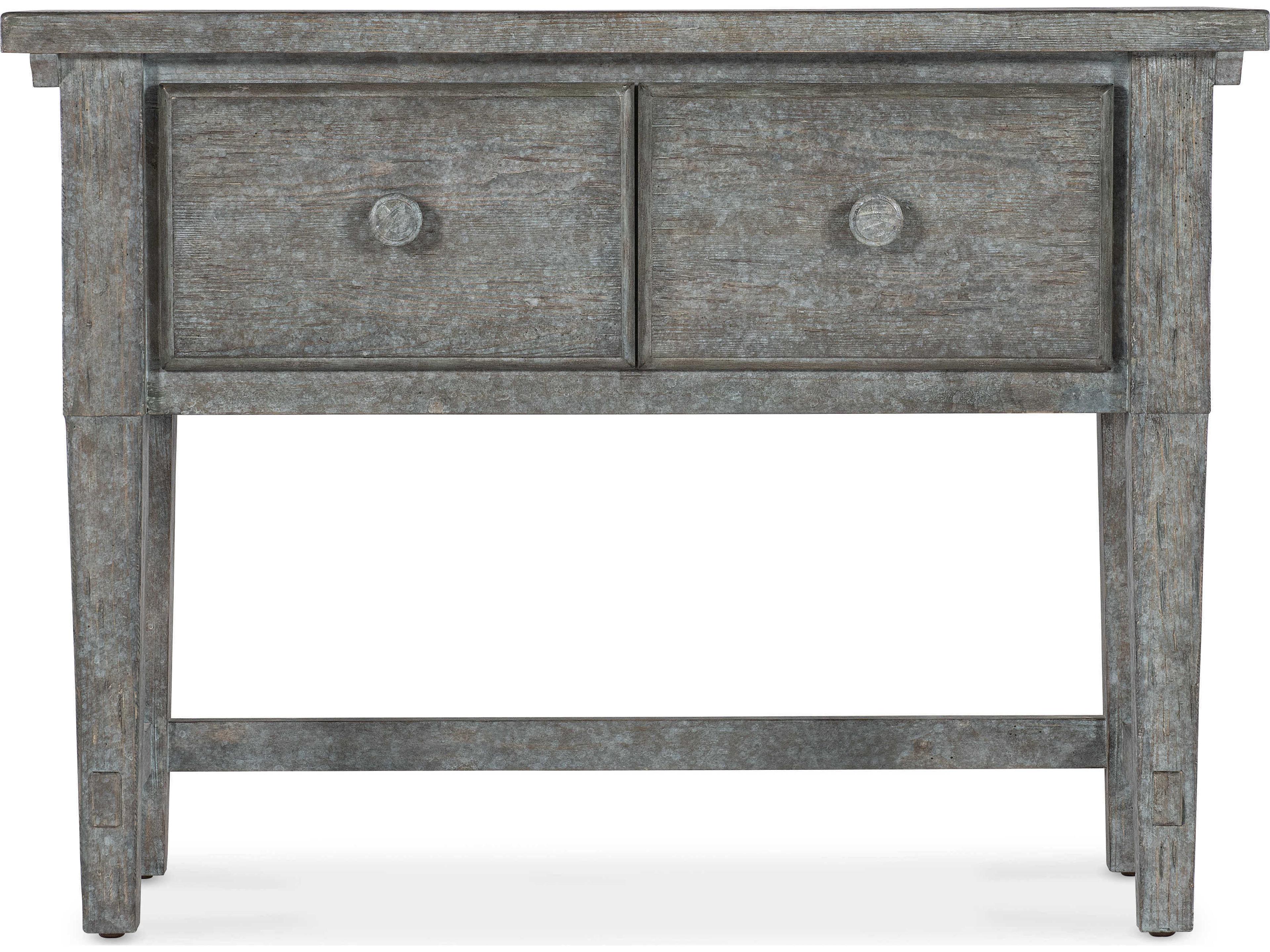Luxecor Heritage Stonewashed Rectangular Wood Blue Console Table