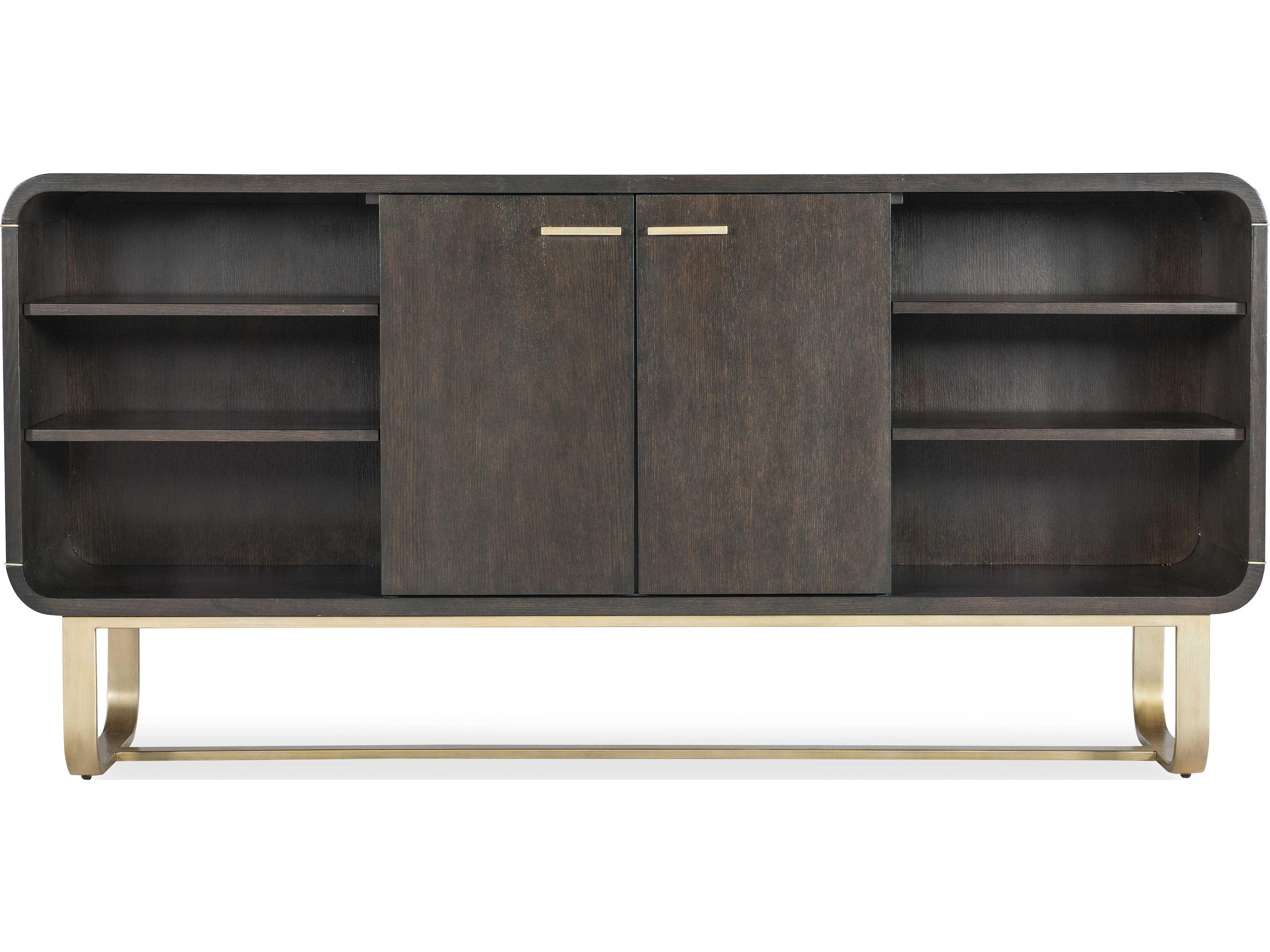 Hooker Furniture Commerce And Market Metropolitan 74" Oak Wood Dark Sideboard