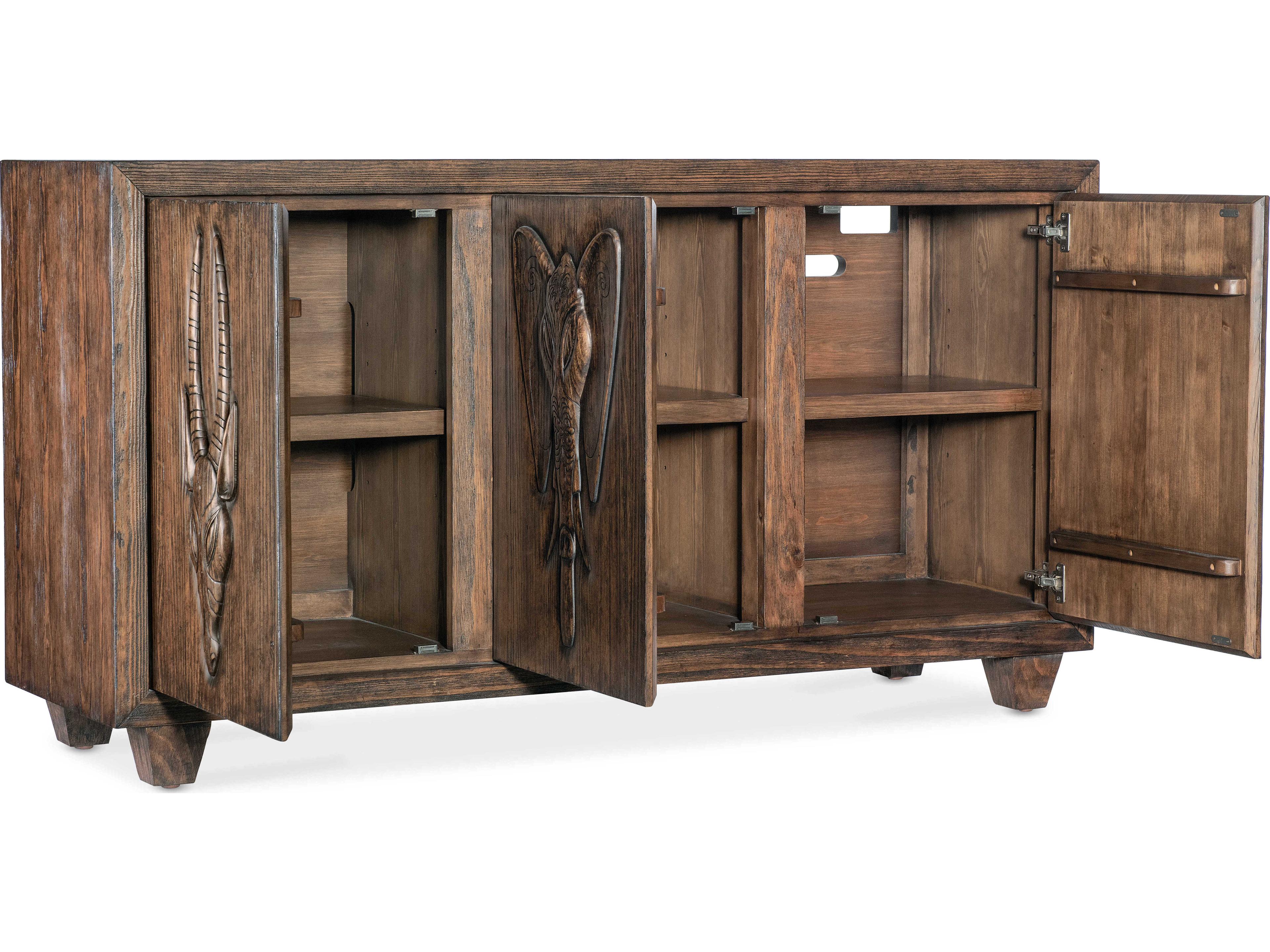 Hooker Furniture Commerce And Market Safari 68" Pine Wood Sideboard