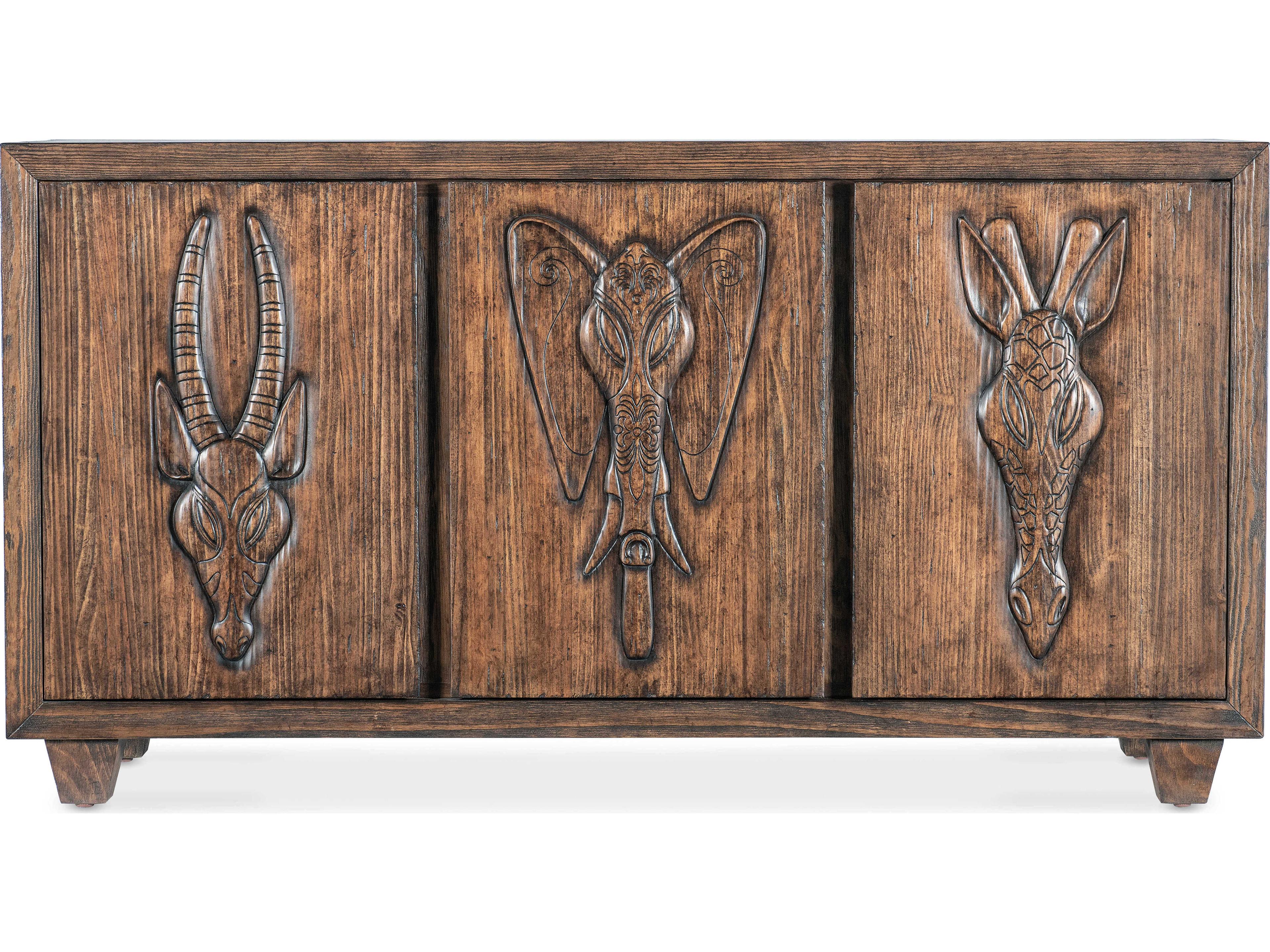 Hooker Furniture Commerce And Market Safari 68" Pine Wood Sideboard