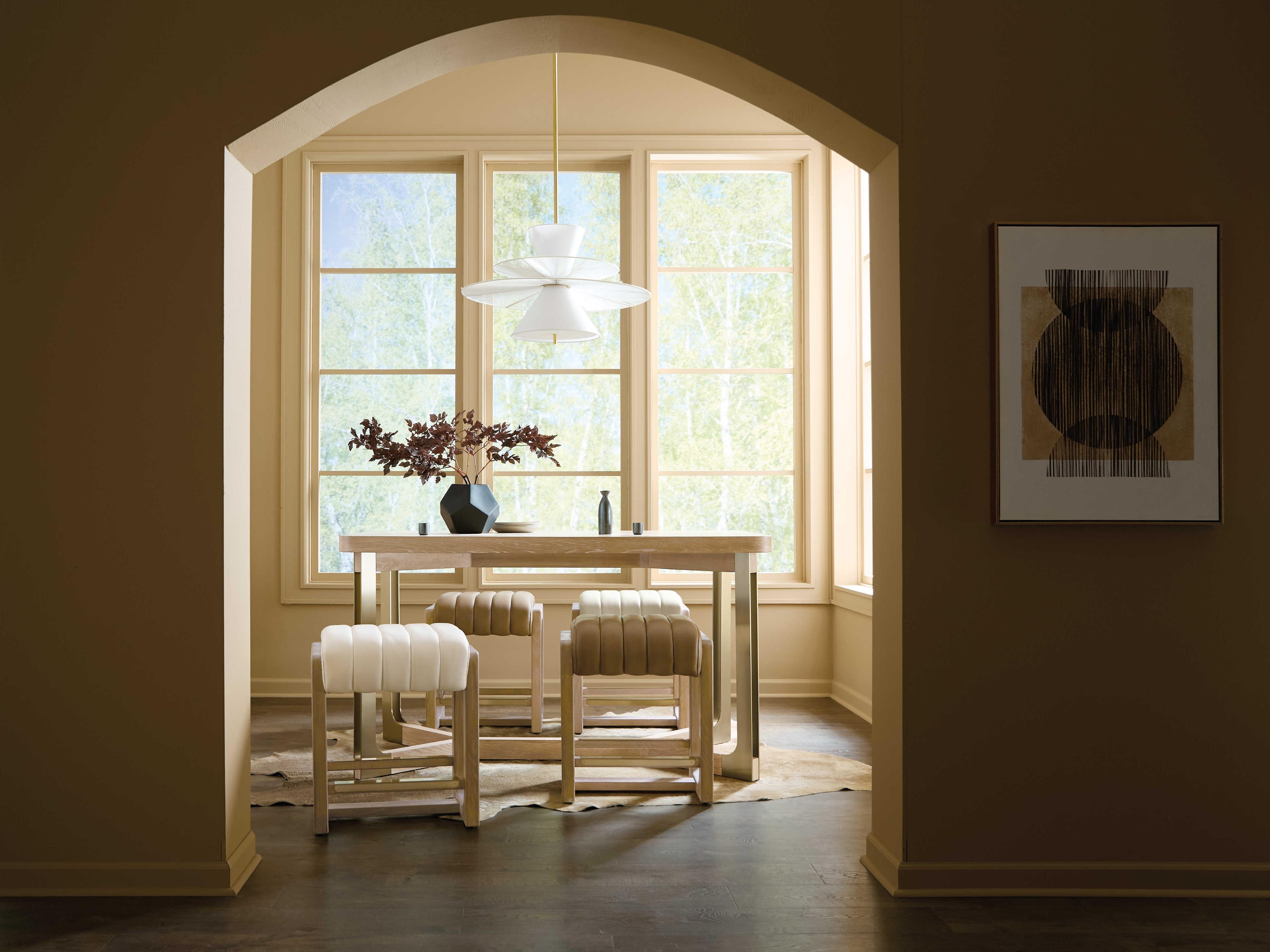 Banyon Bay Oak Wood Dining Room Set