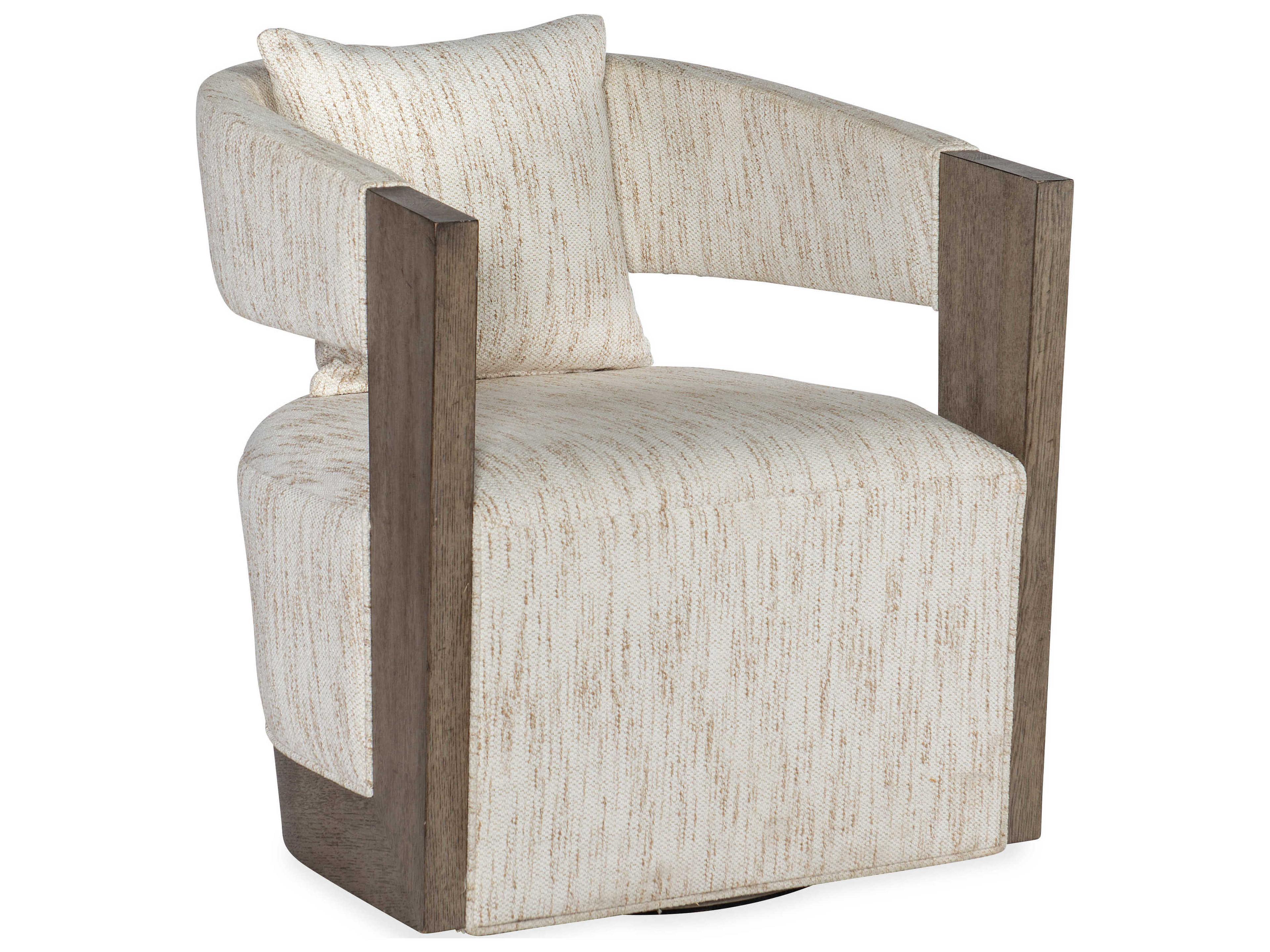 Hooker Furniture Calloway Peak Brown Fabric Swivel Accent Chair