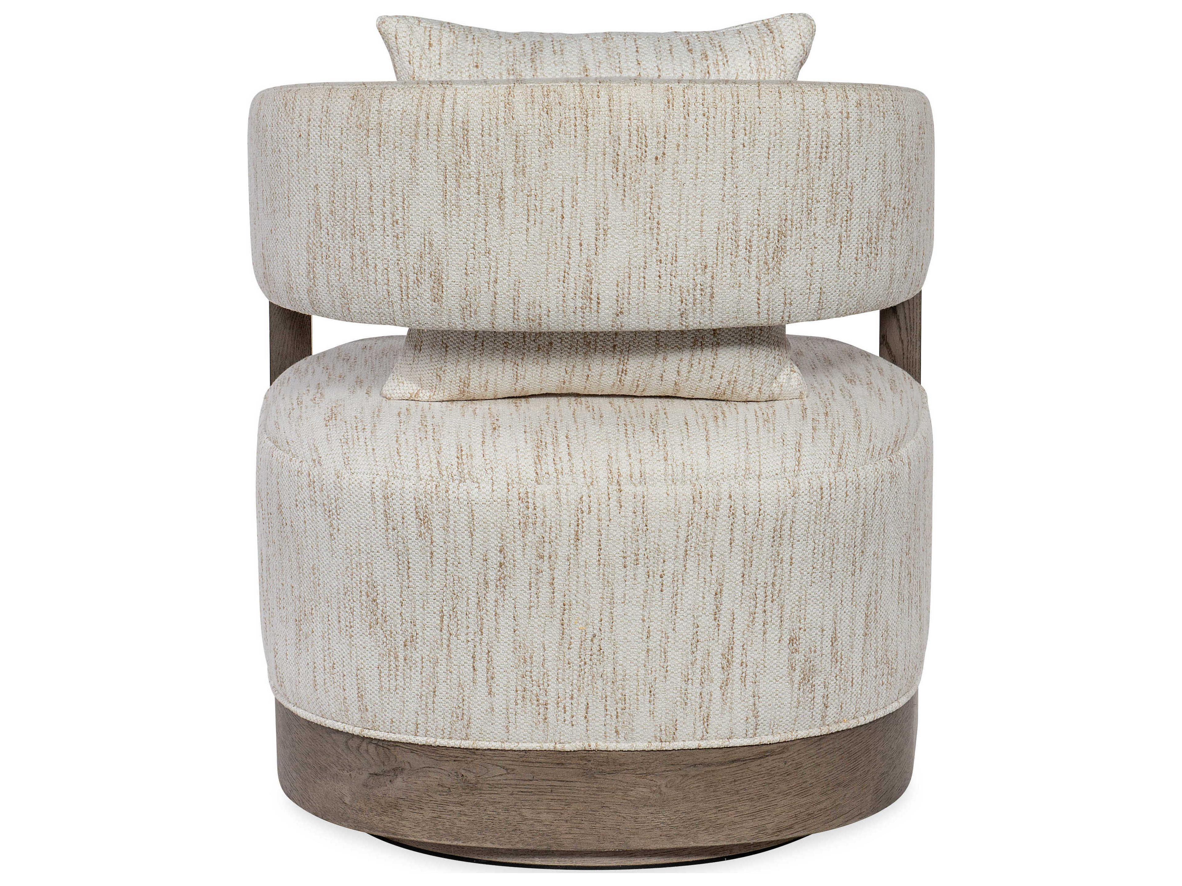 Hooker Furniture Calloway Peak Brown Fabric Swivel Accent Chair