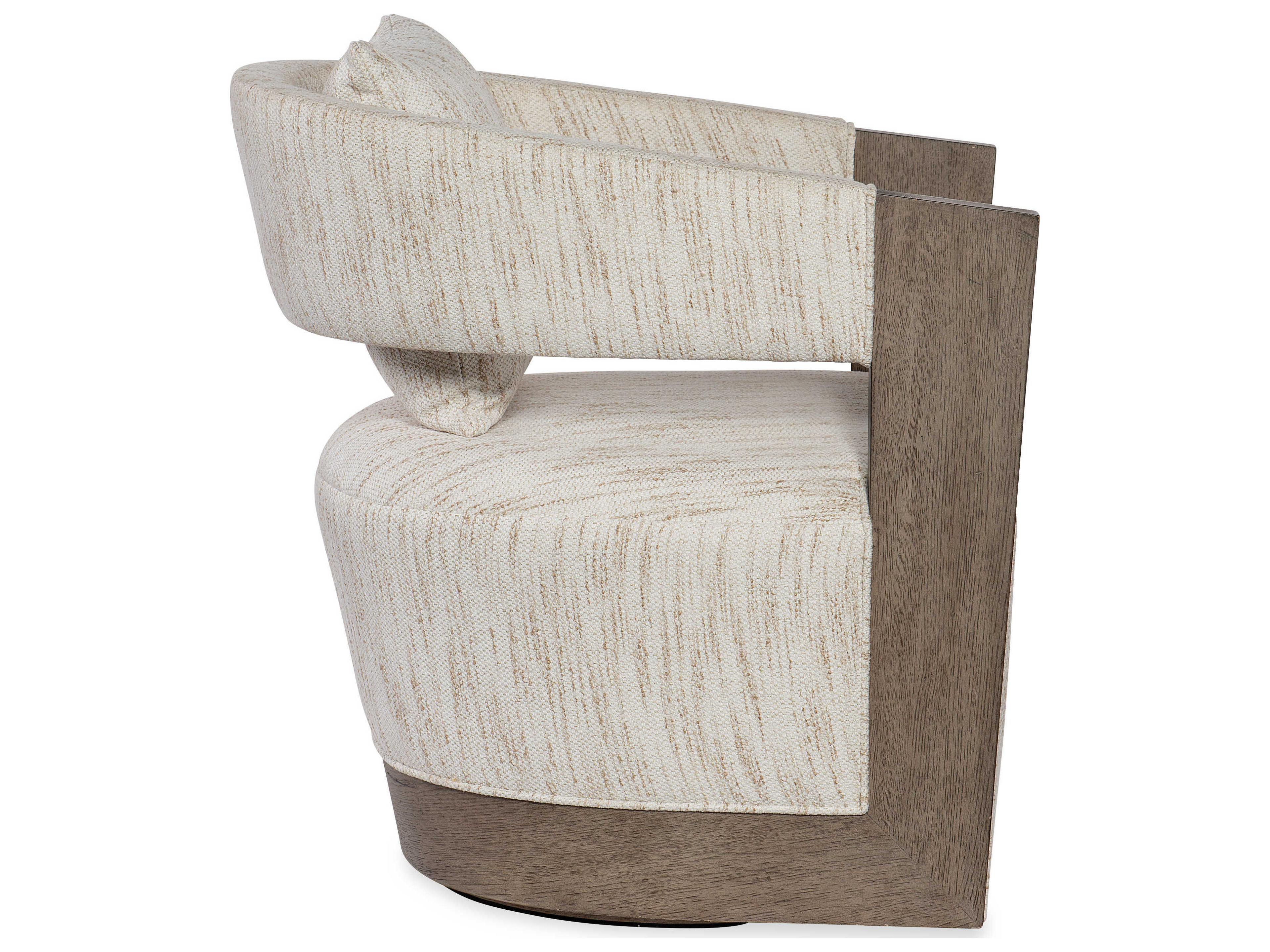 Hooker Furniture Calloway Peak Brown Fabric Swivel Accent Chair