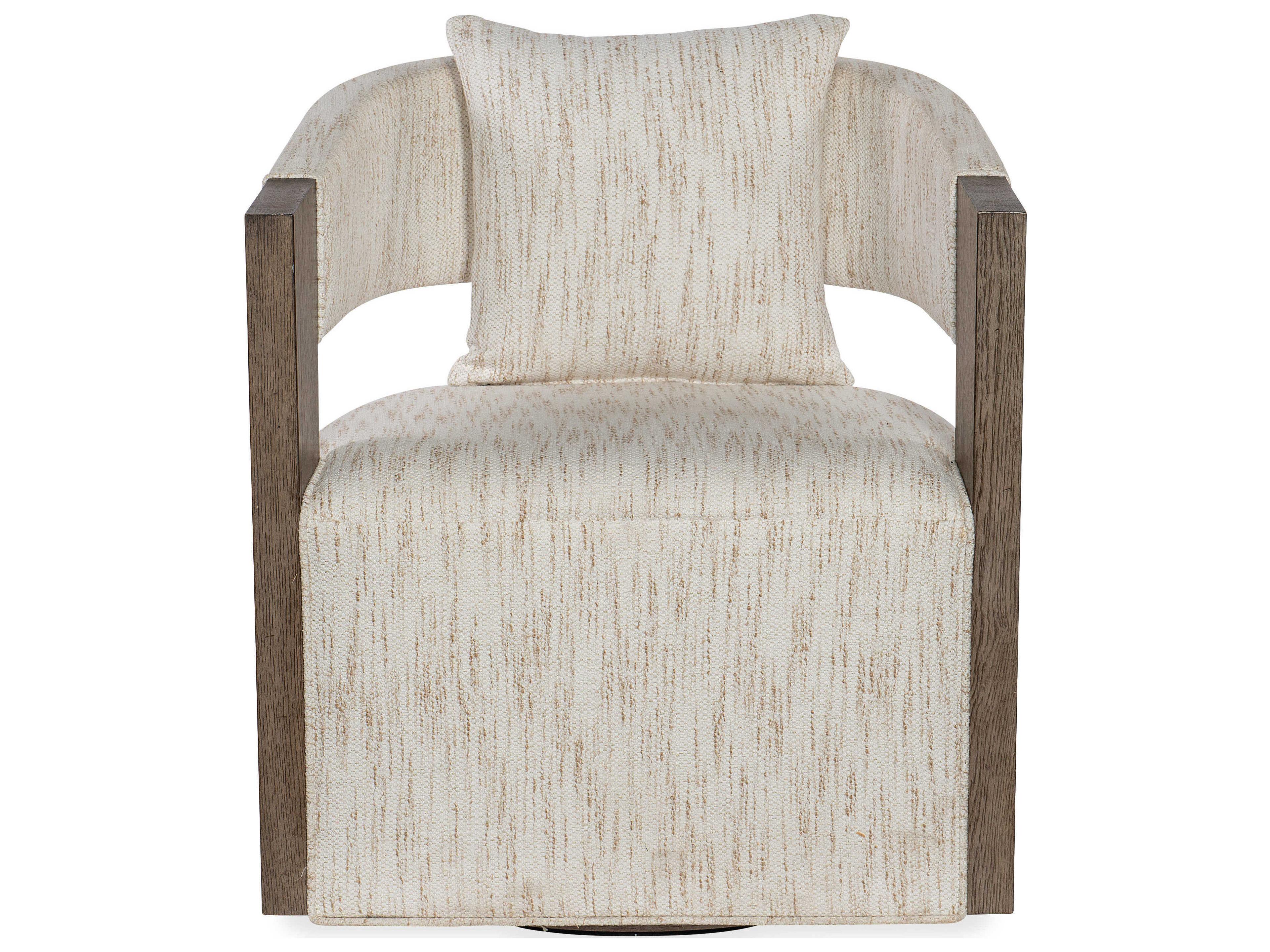 Hooker Furniture Calloway Peak Brown Fabric Swivel Accent Chair