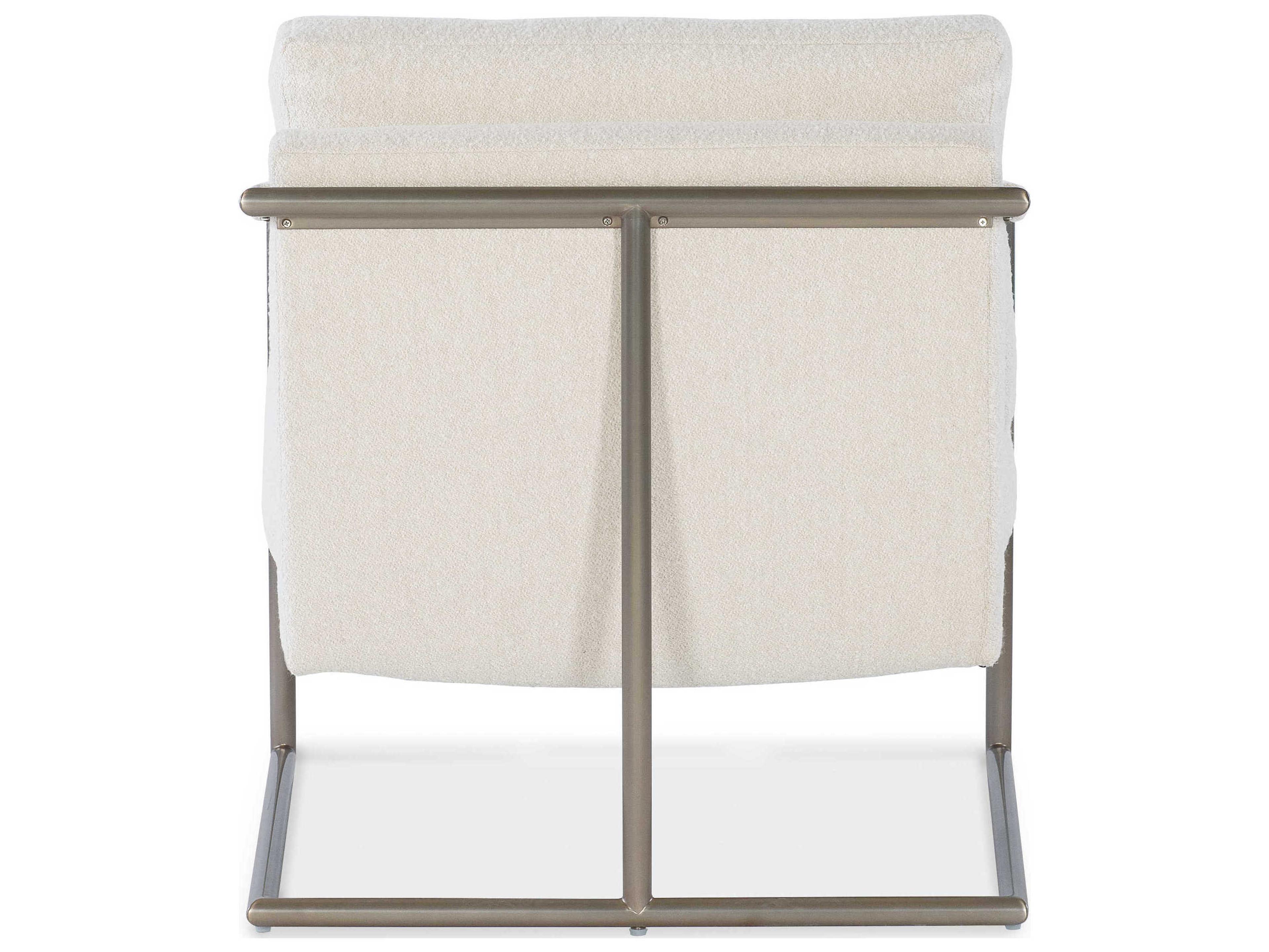Hooker Furniture Moody Metal White Fabric Accent Chair