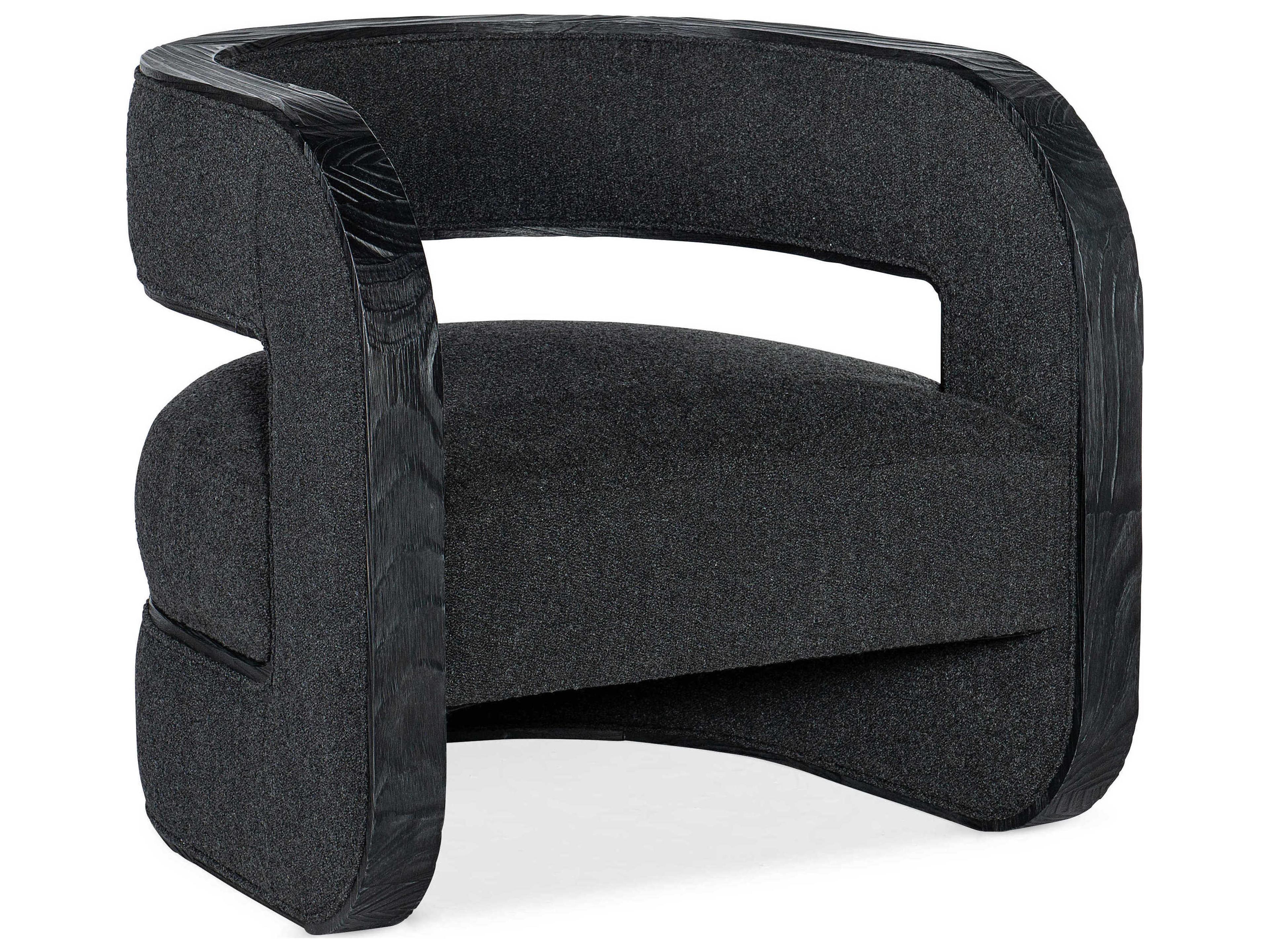 Burke Black Fabric Accent Chair