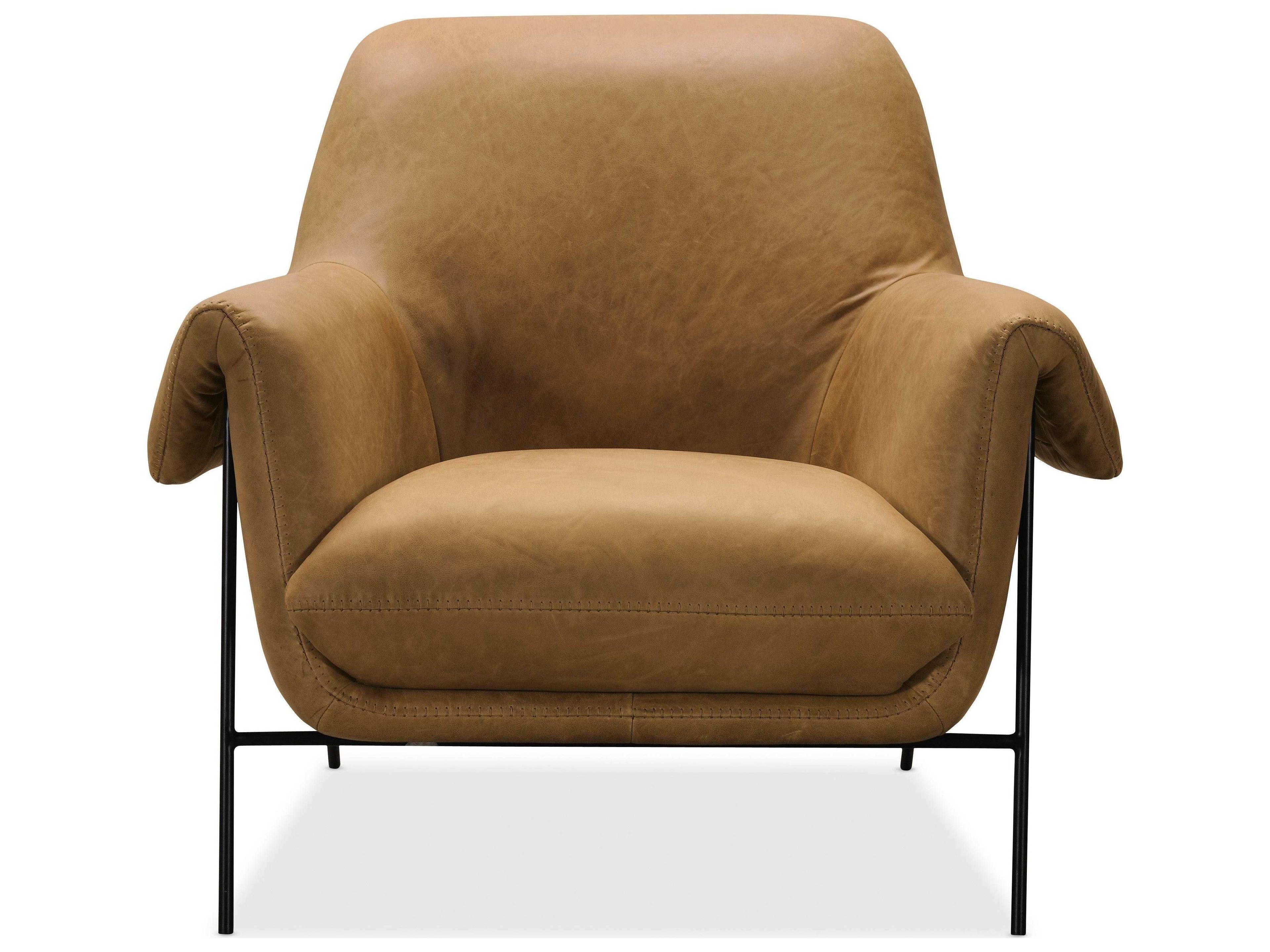 Hooker Furniture Brown Leather Accent Chair