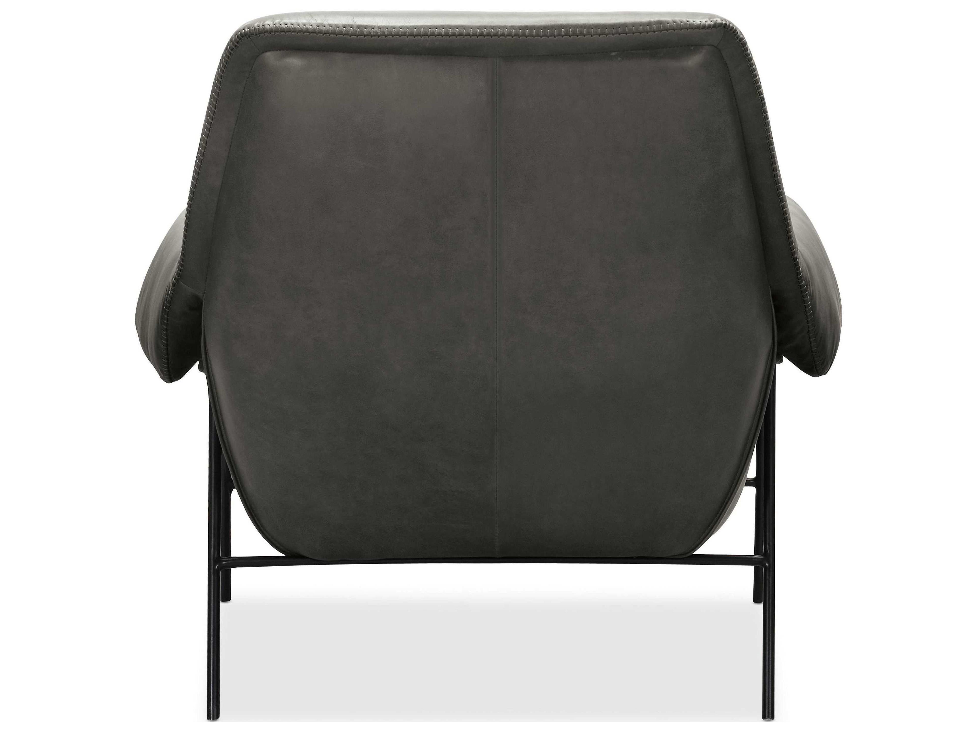 Hooker Furniture Gray Leather Accent Chair