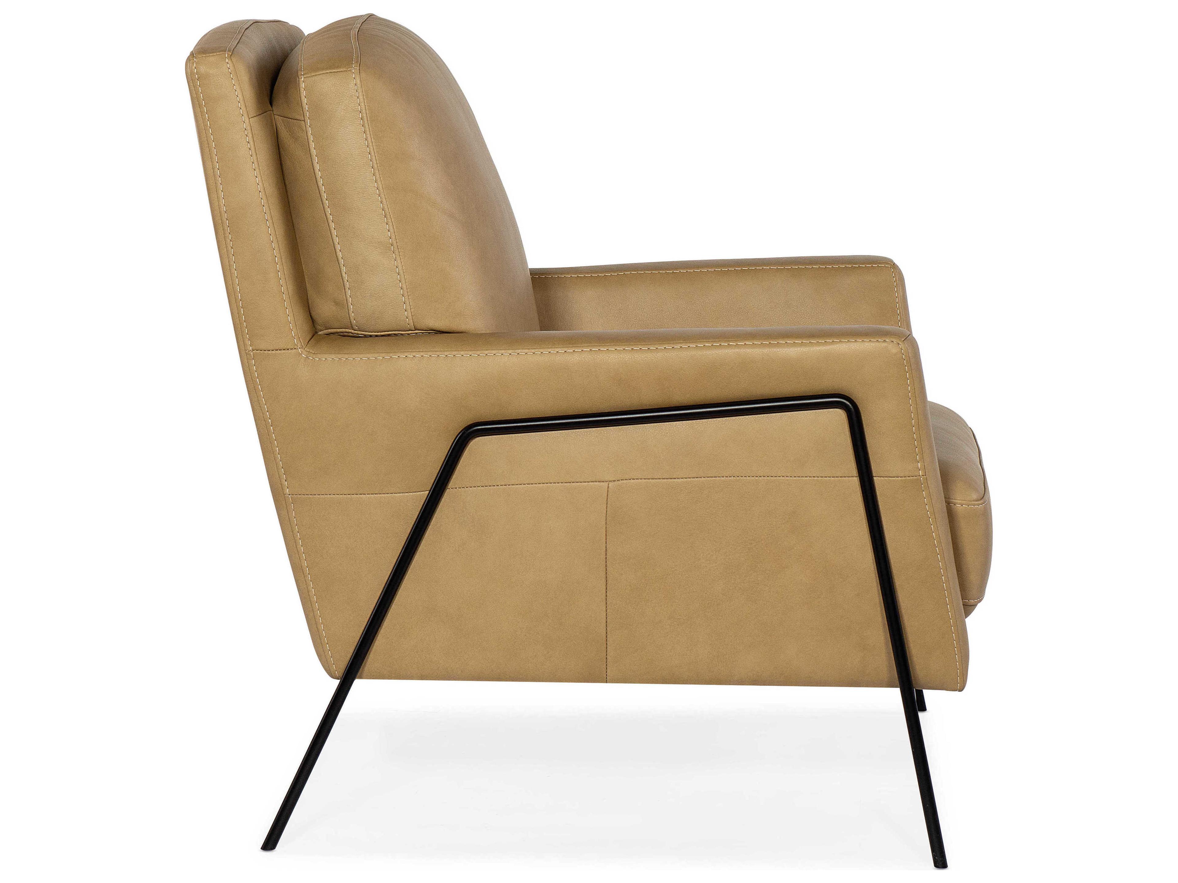 Hooker Furniture Amette Brown Leather Accent Chair