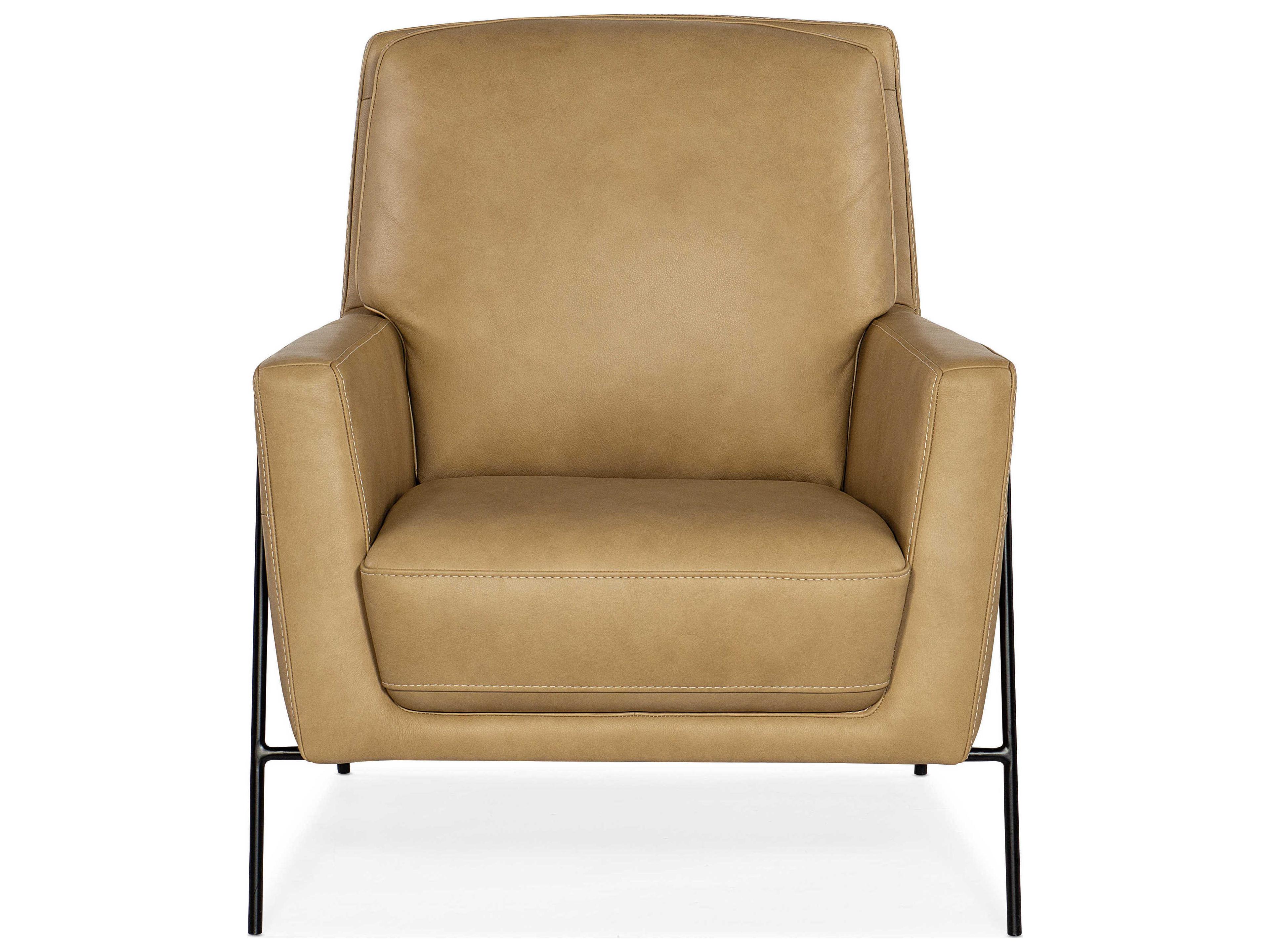 Hooker Furniture Amette Brown Leather Accent Chair