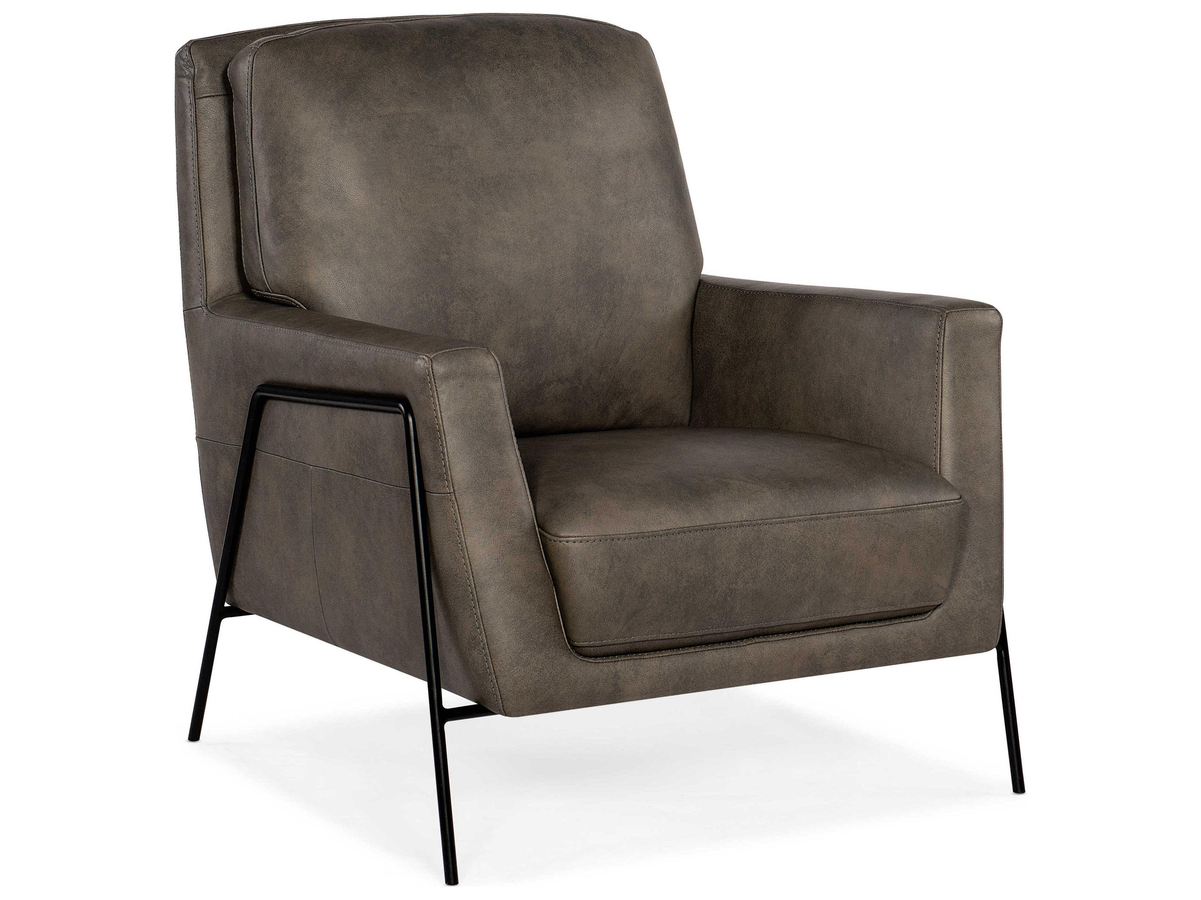 Hooker Furniture Amette Brown Leather Accent Chair
