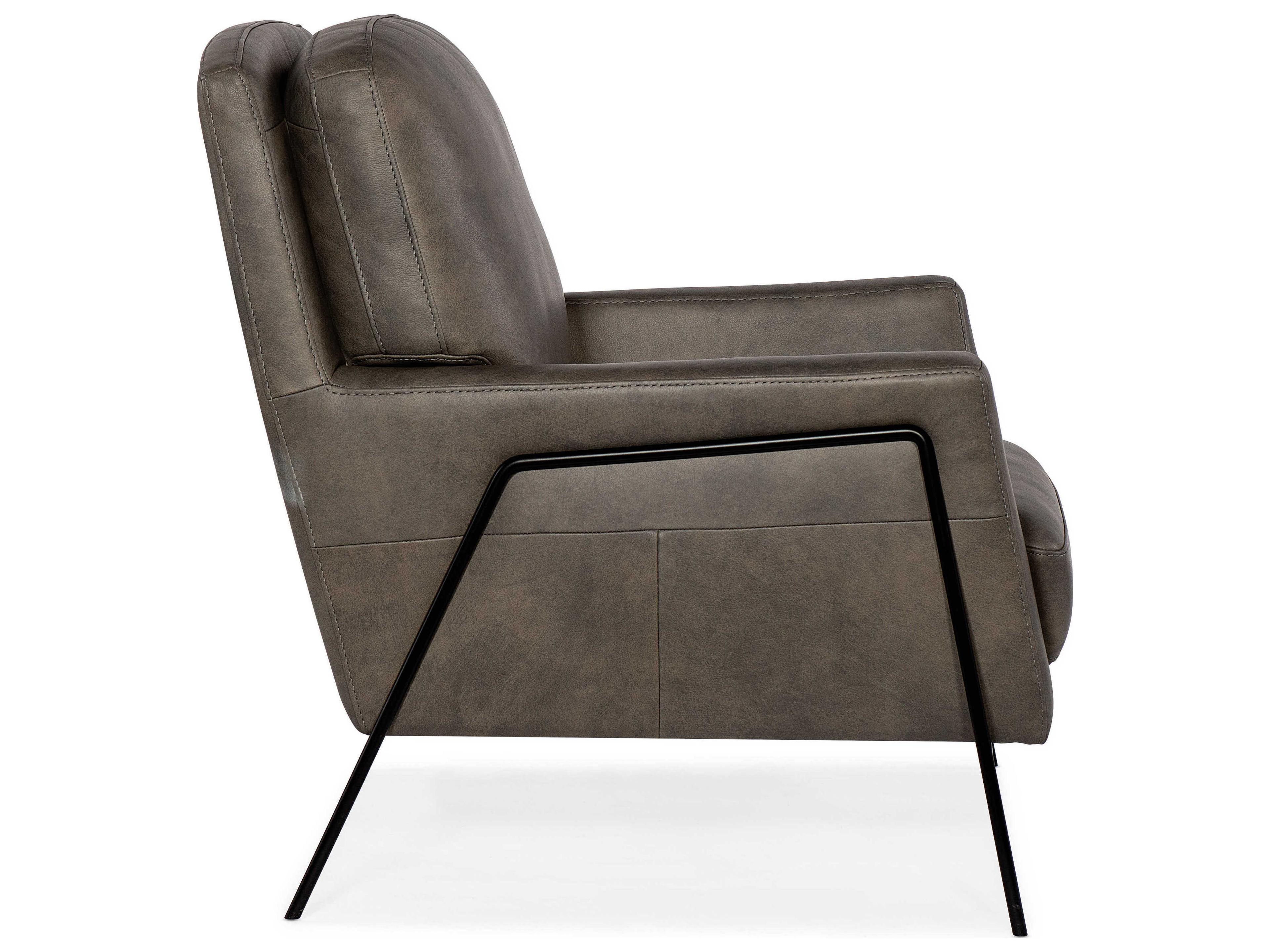 Hooker Furniture Amette Brown Leather Accent Chair