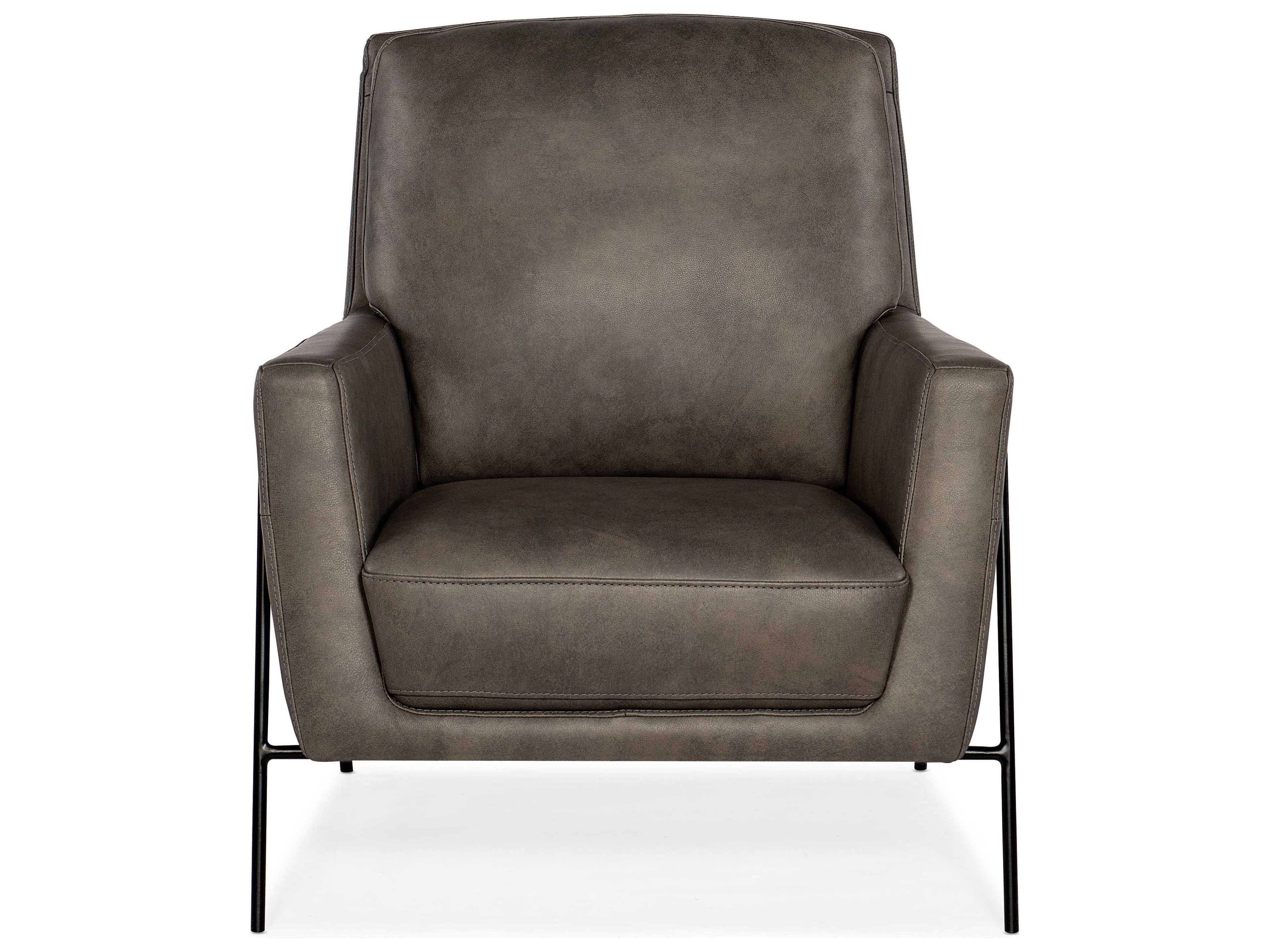Hooker Furniture Amette Brown Leather Accent Chair