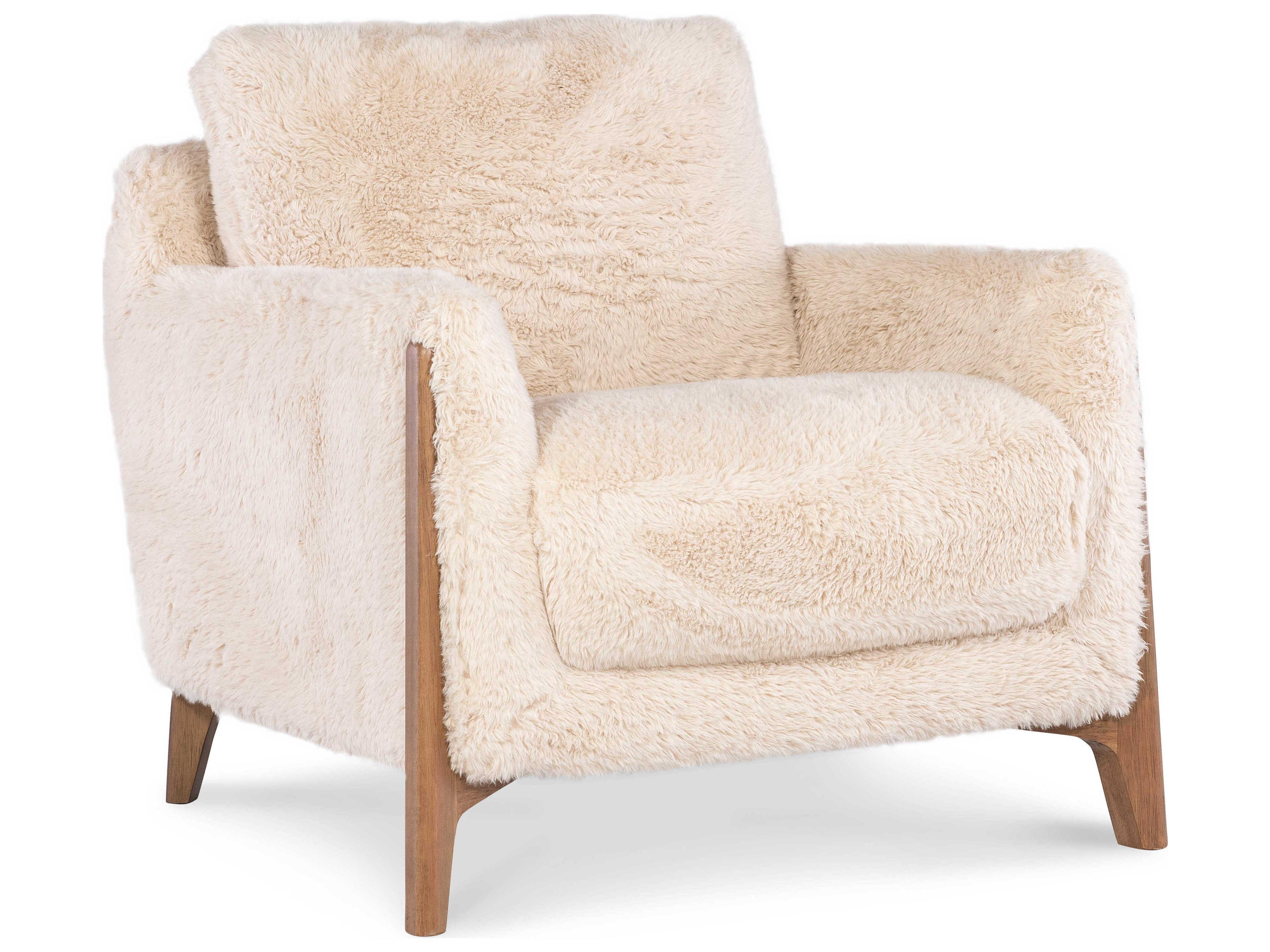 Cynthia Beige Fabric Accent Chair