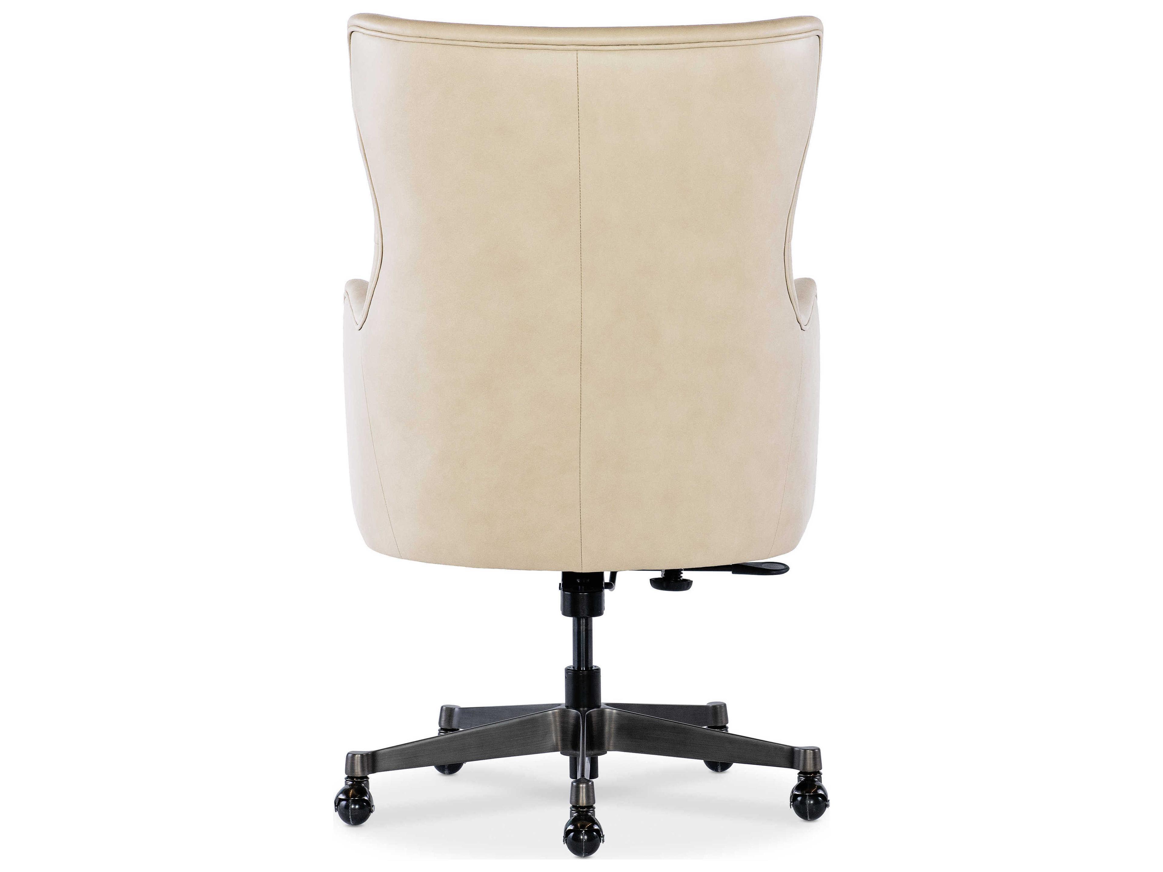 Hooker Furniture Lazzaro Beige Leather Swivel Executive Desk Chair