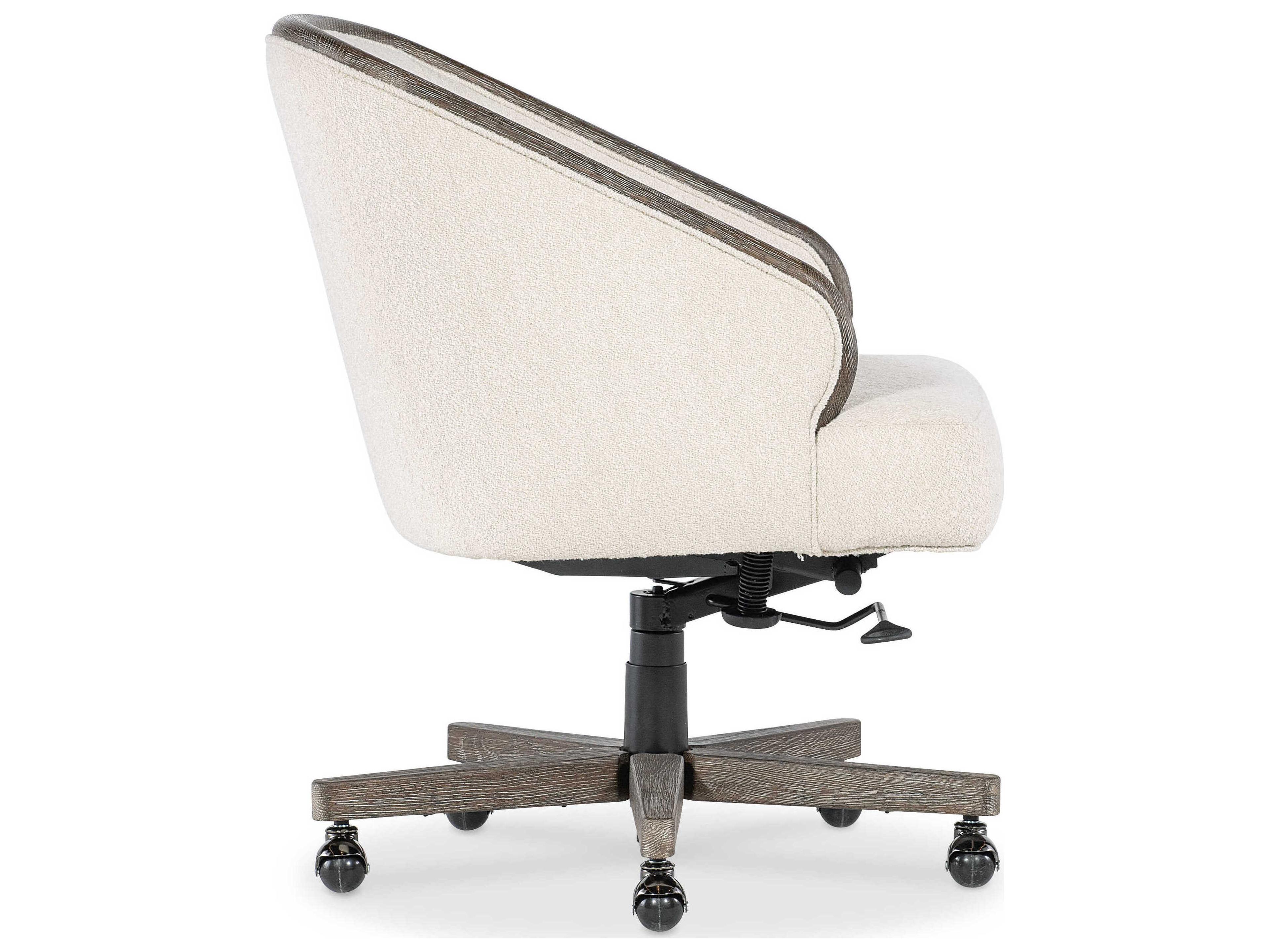 Hooker Furniture Ec Paloma Beige Upholstered Adjustable Swivel Tilt Executive Desk Chair
