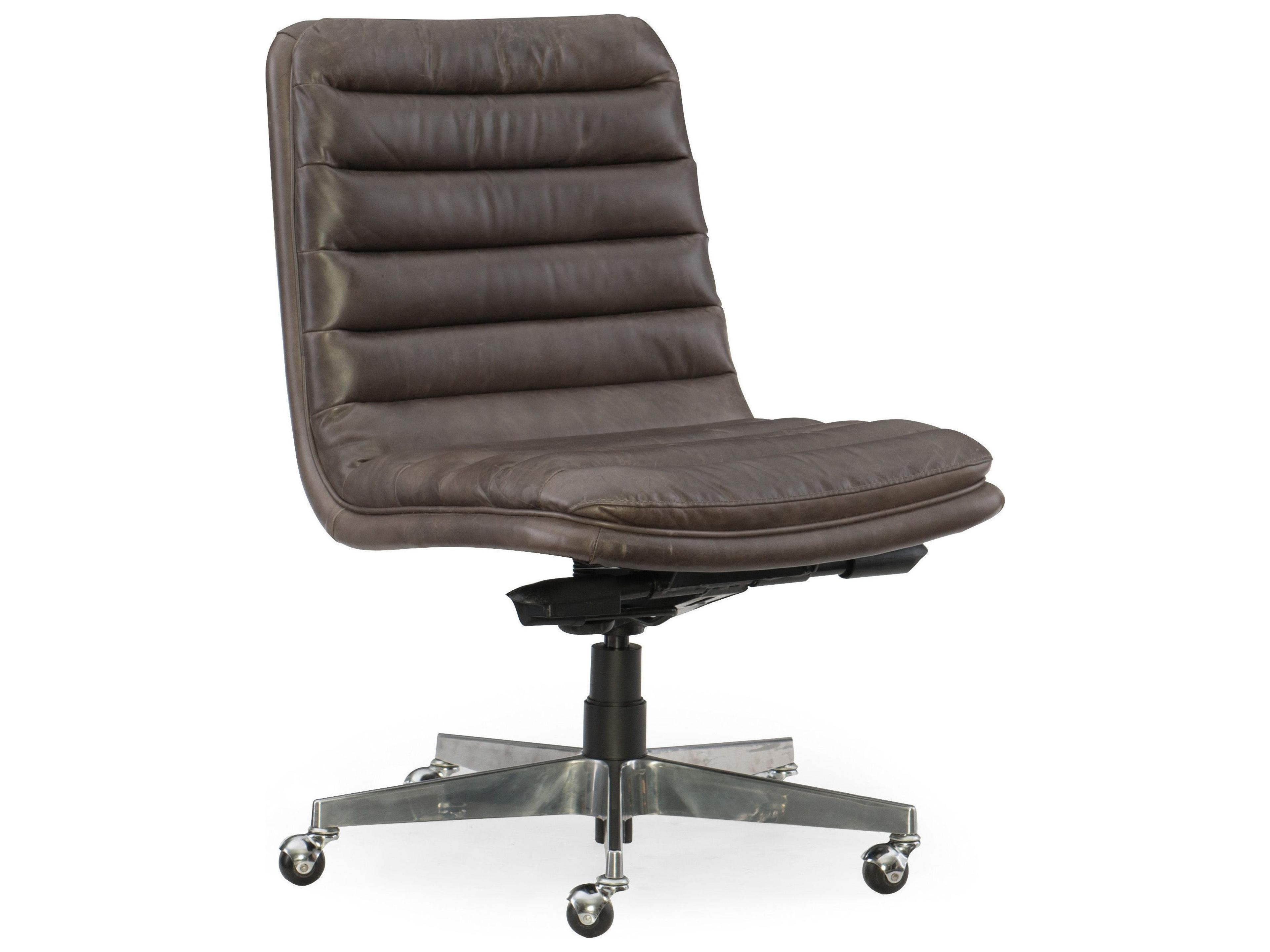 Wyatt Gray Leather Adjustable Swivel Tilt Computer Office Chair