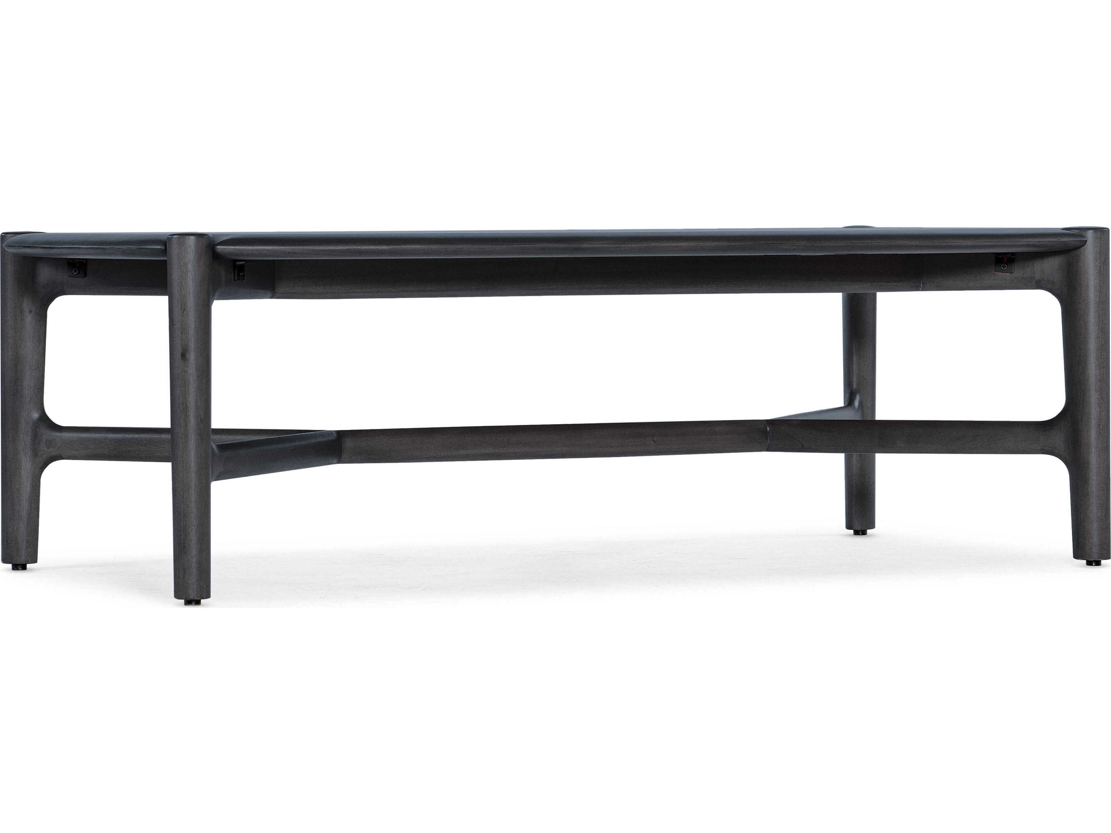 Harlow Rectangular Wood Black Coffee Table