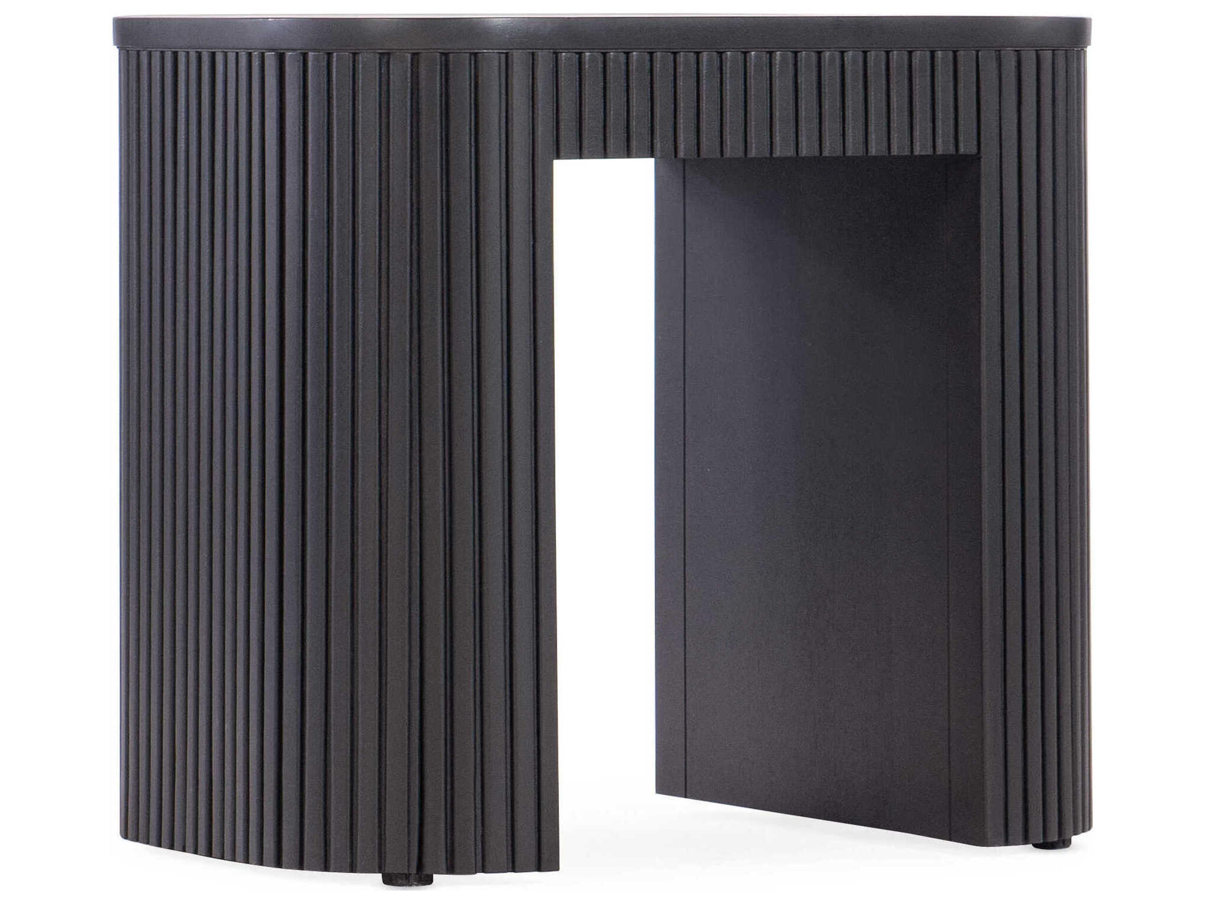 Eden Rectangular Wood Black End Table