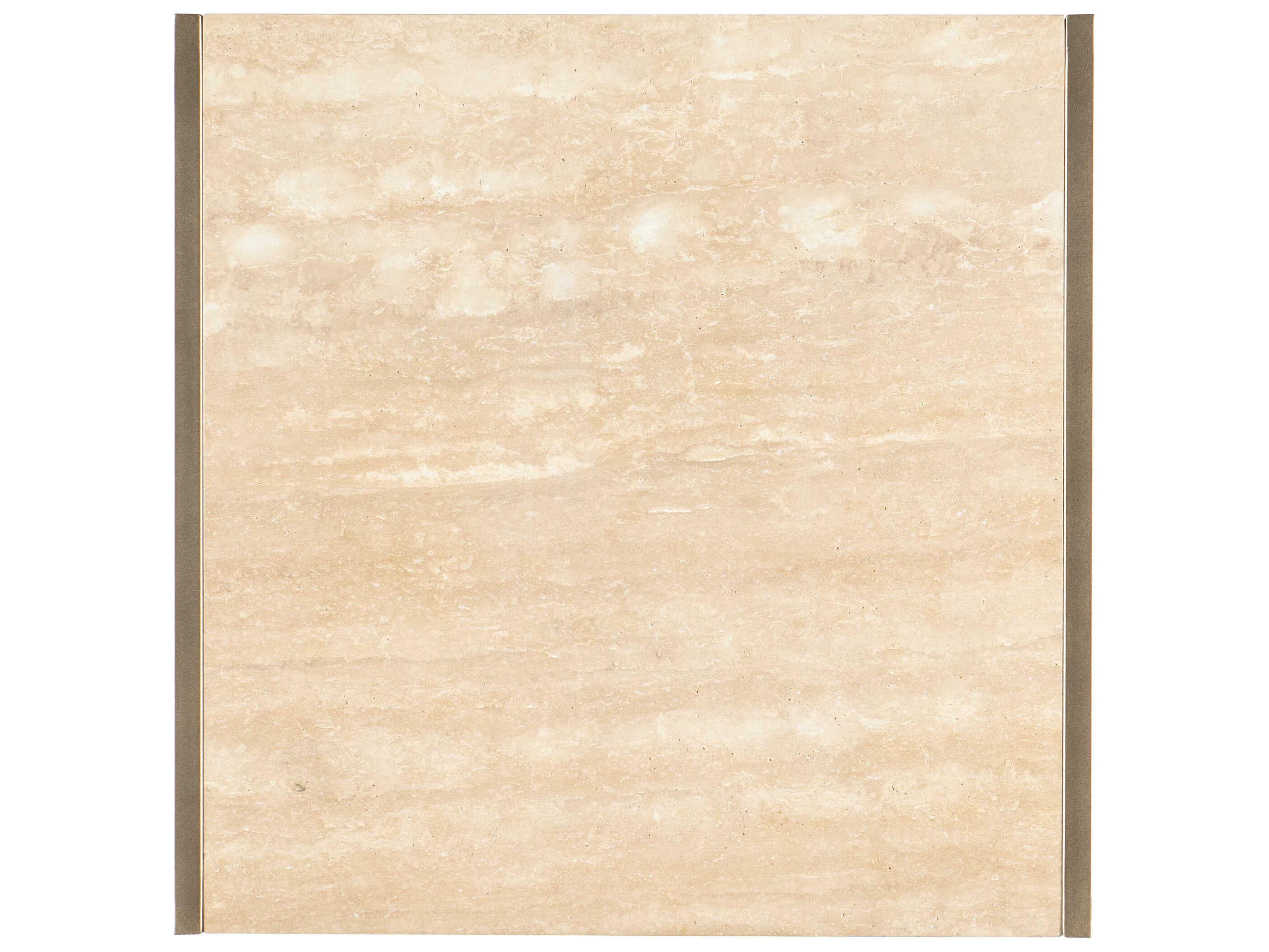 Hooker Furniture Hammon Square Marble Oak End Table