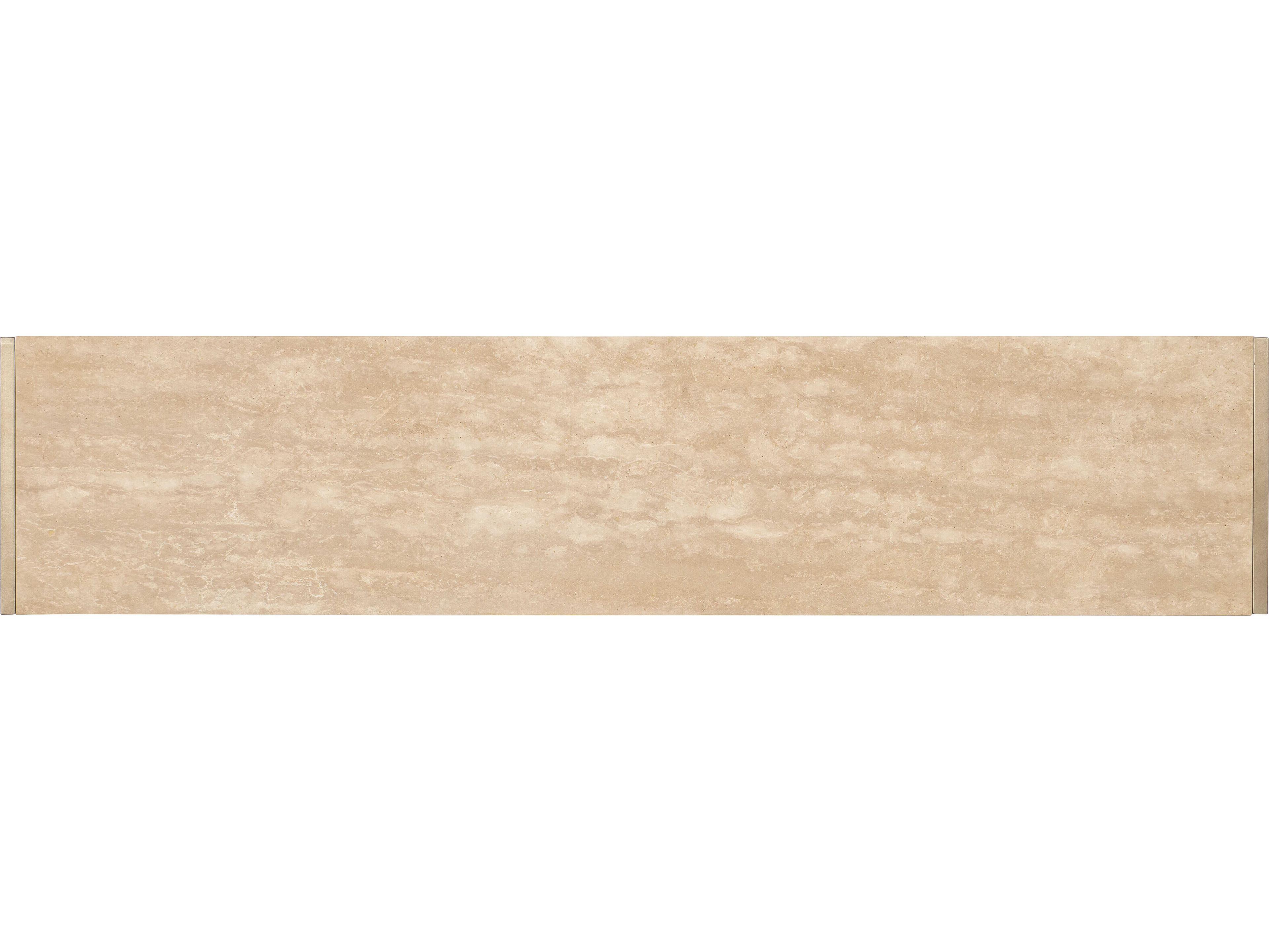 Hooker Furniture Hammon Rectangular Marble Oak Console Table