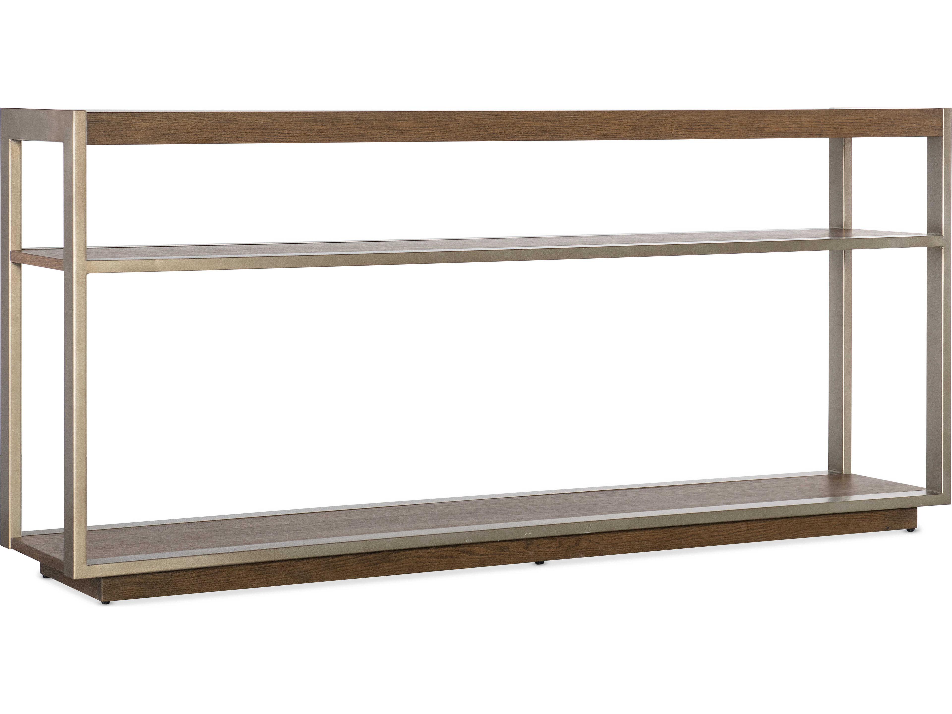 Hammon Rectangular Wood Oak Console Table