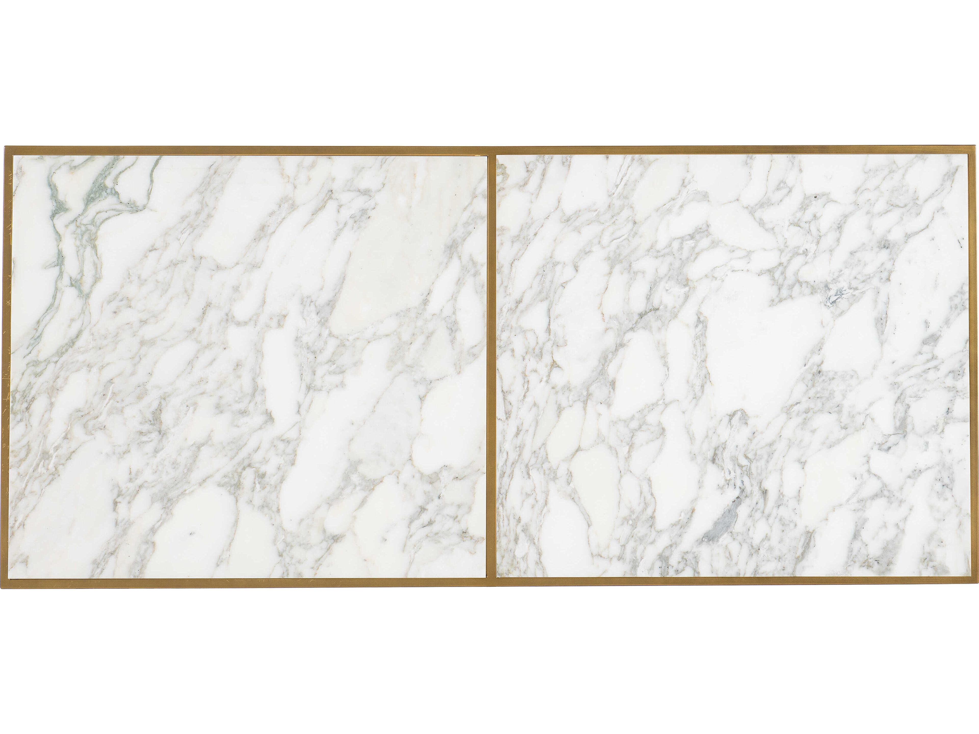 Hooker Furniture Cashel Rectangular Marble Gold Coffee Table