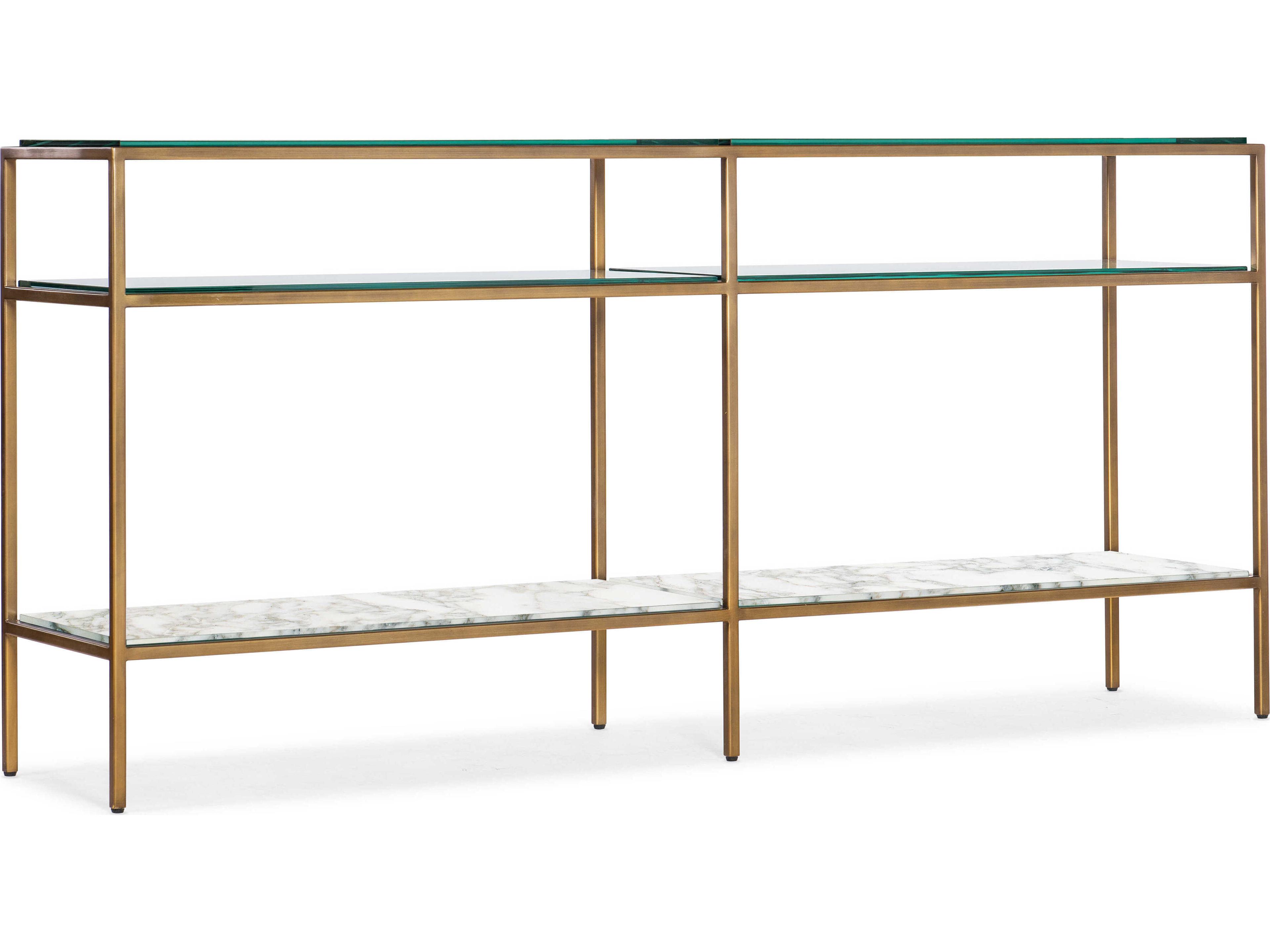 Cashel Rectangular Marble Champaigne Console Table