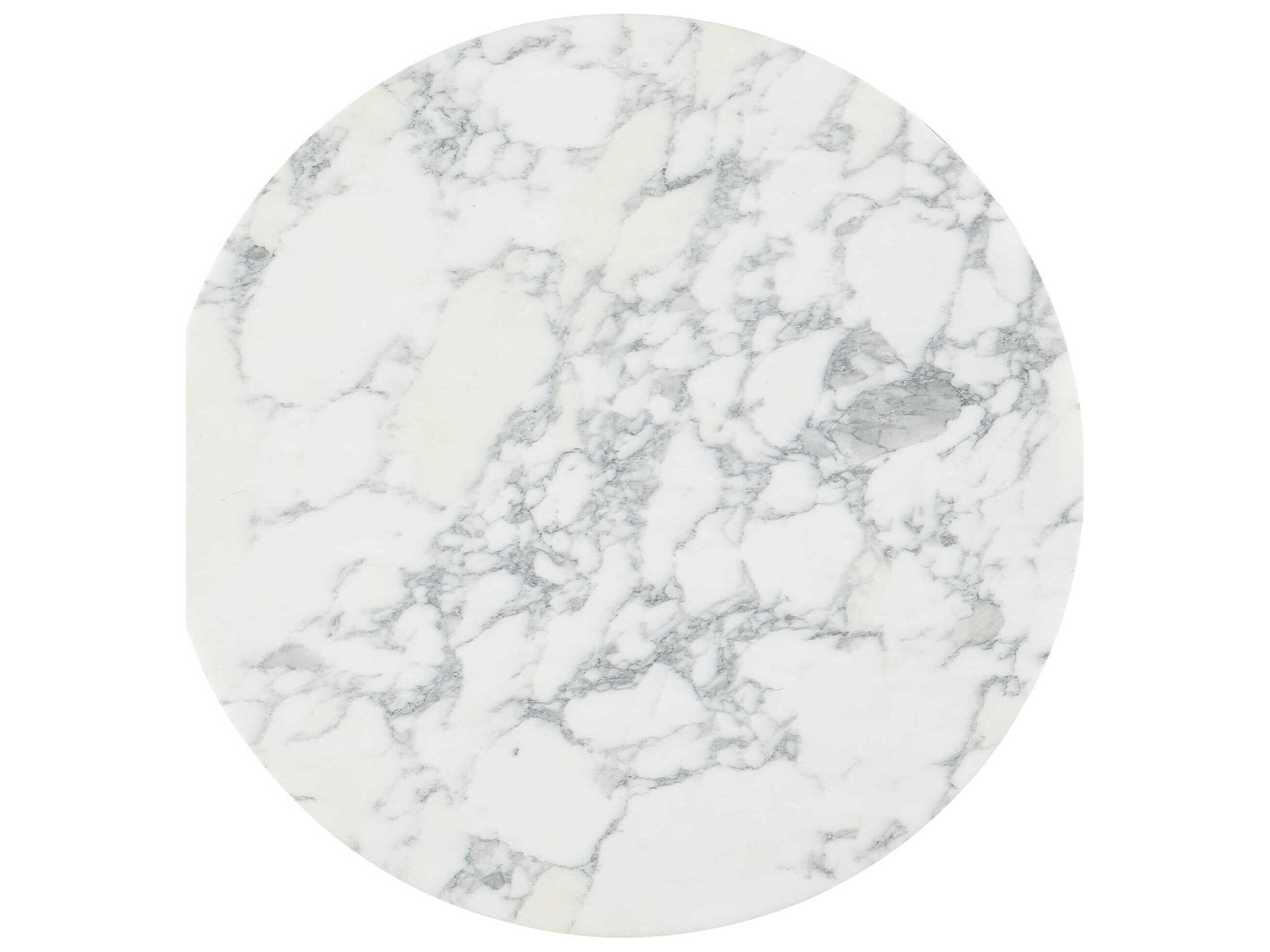 Hooker Furniture Jules Round Marble White End Table