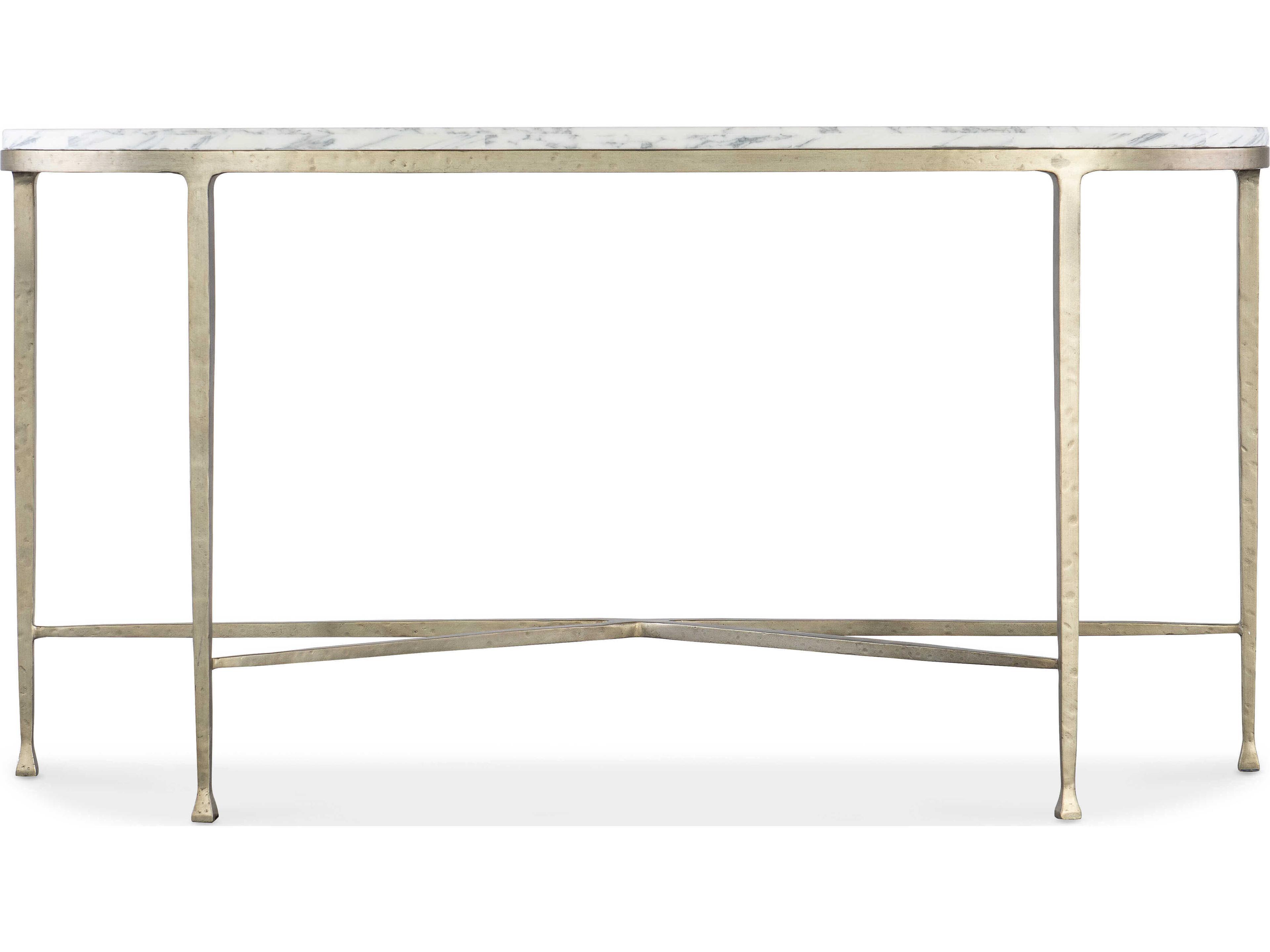 Hooker Furniture Jules Demilune Marble Champaigne Console Table