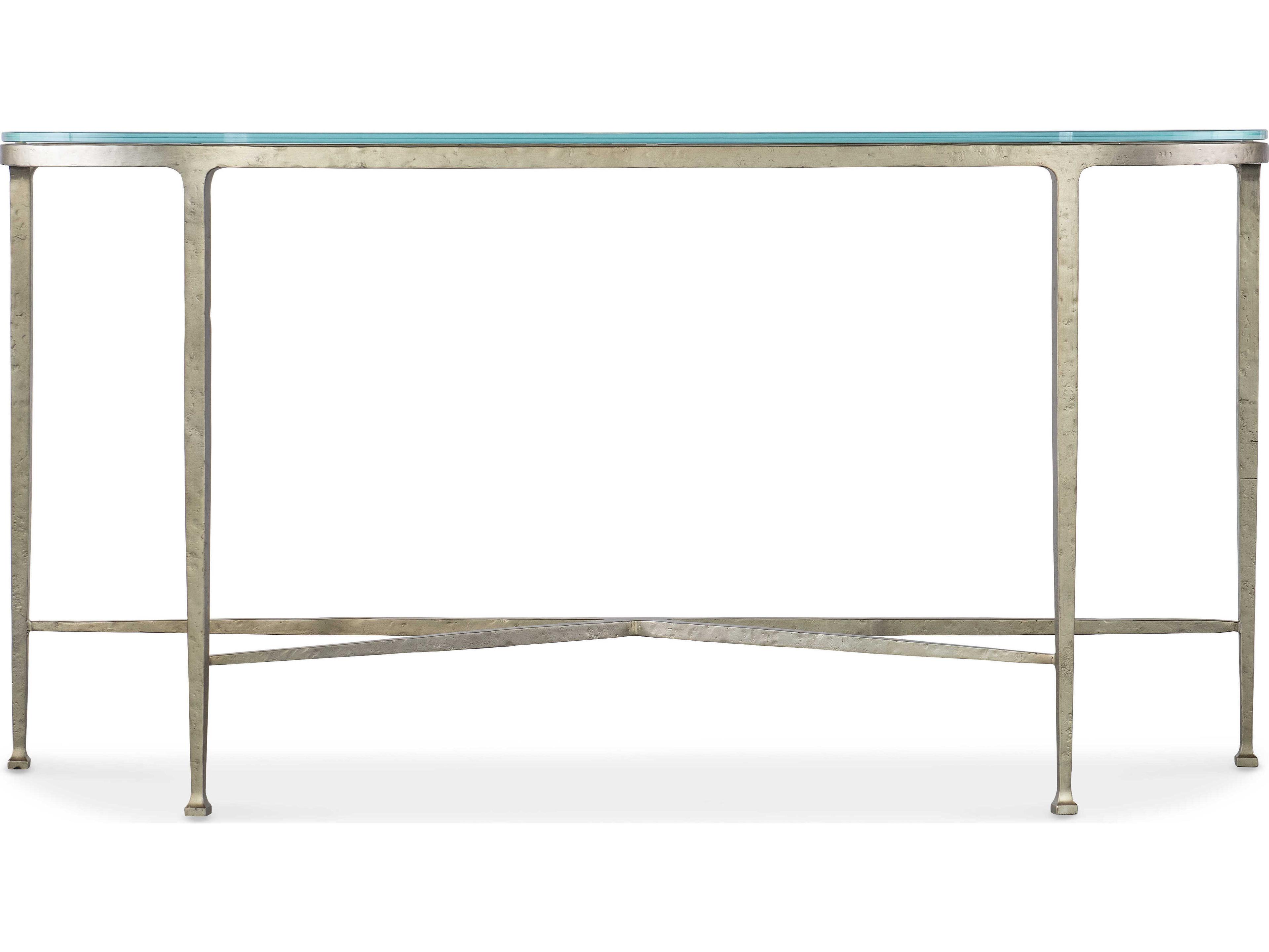 Hooker Furniture Cora Demilune Glass Console Table